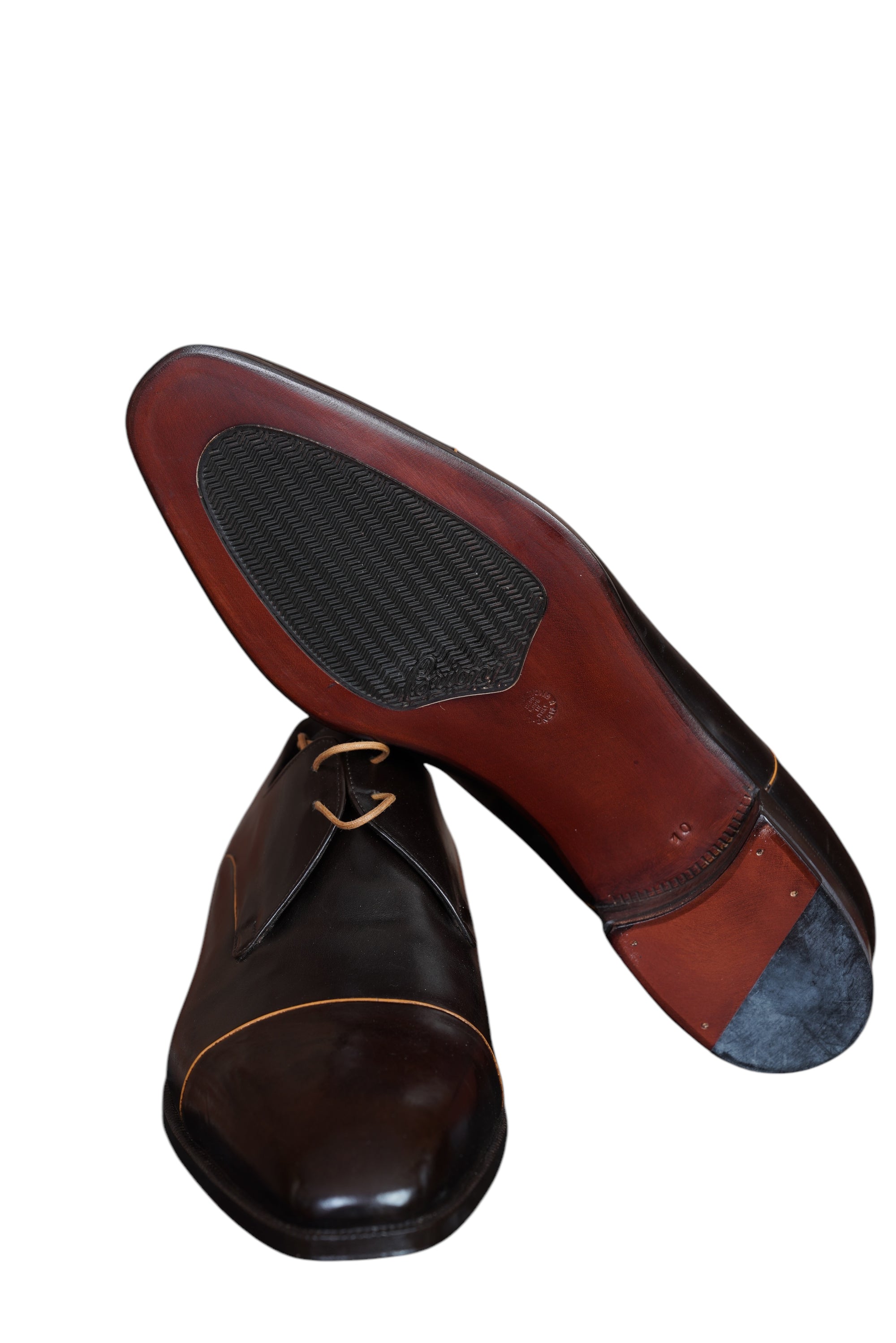 Brioni Derby Schuhe aus Kalbsleder in Schwarz Essential-Kollektion