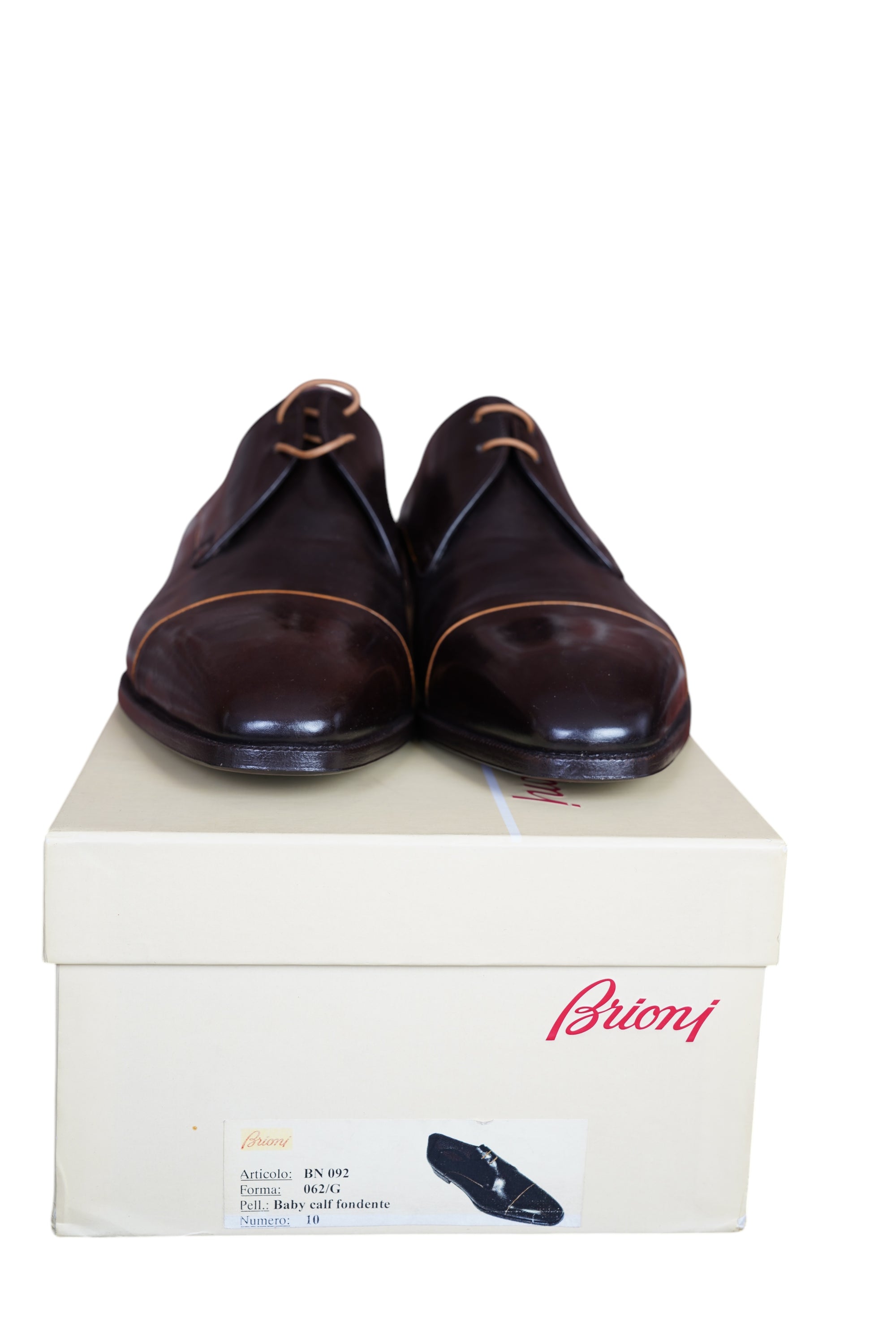Brioni Derby Schuhe aus Kalbsleder in Schwarz Essential-Kollektion