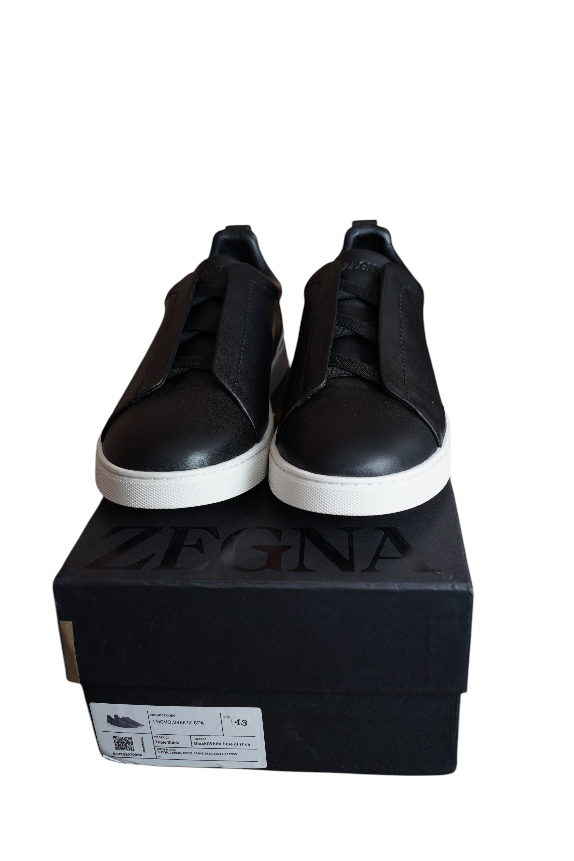 Zegna Sneaker Tripple Stitch Leder neu