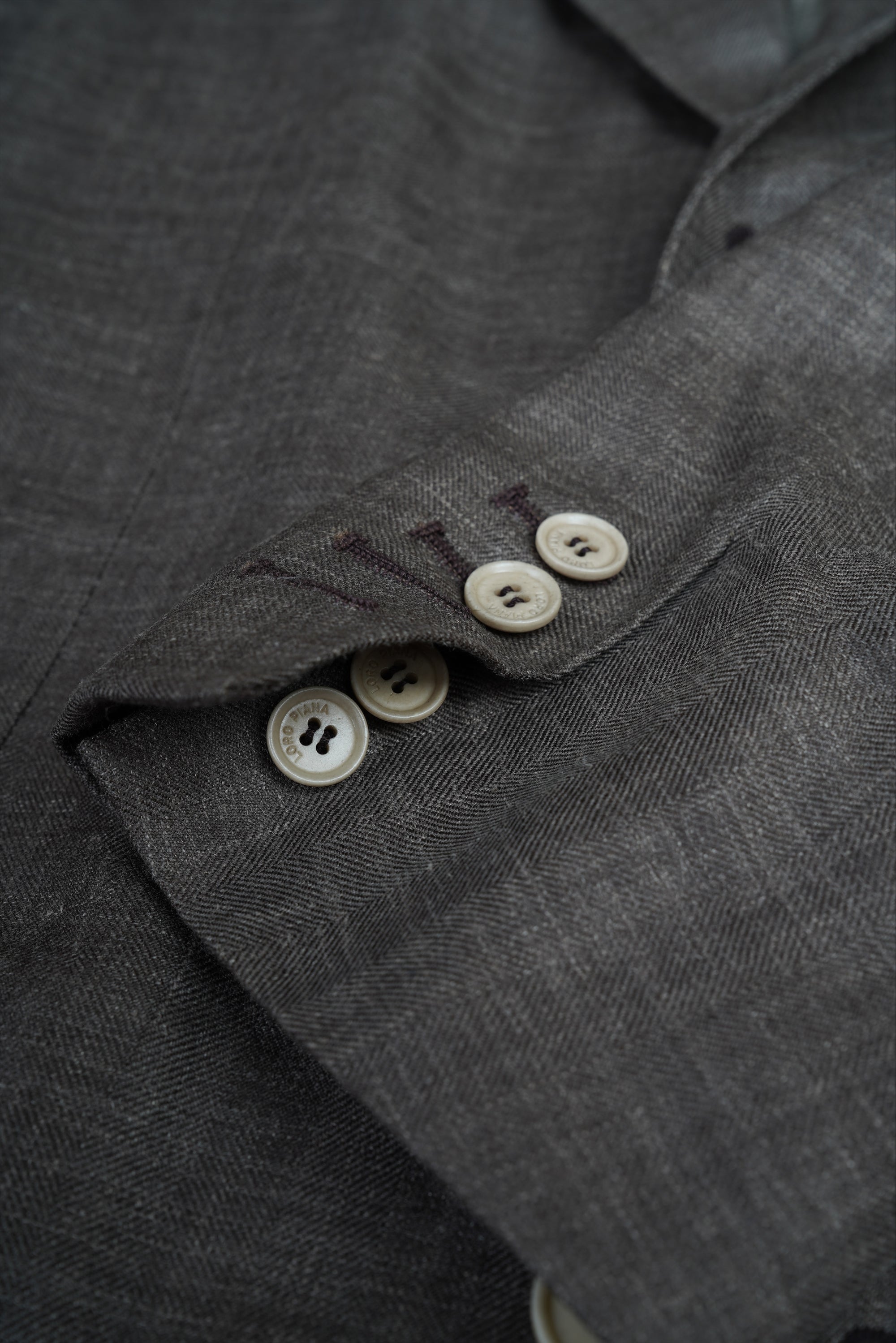 Loro Piana Sakko Blazer Herren Leinenmischung mit Seide Sommer
