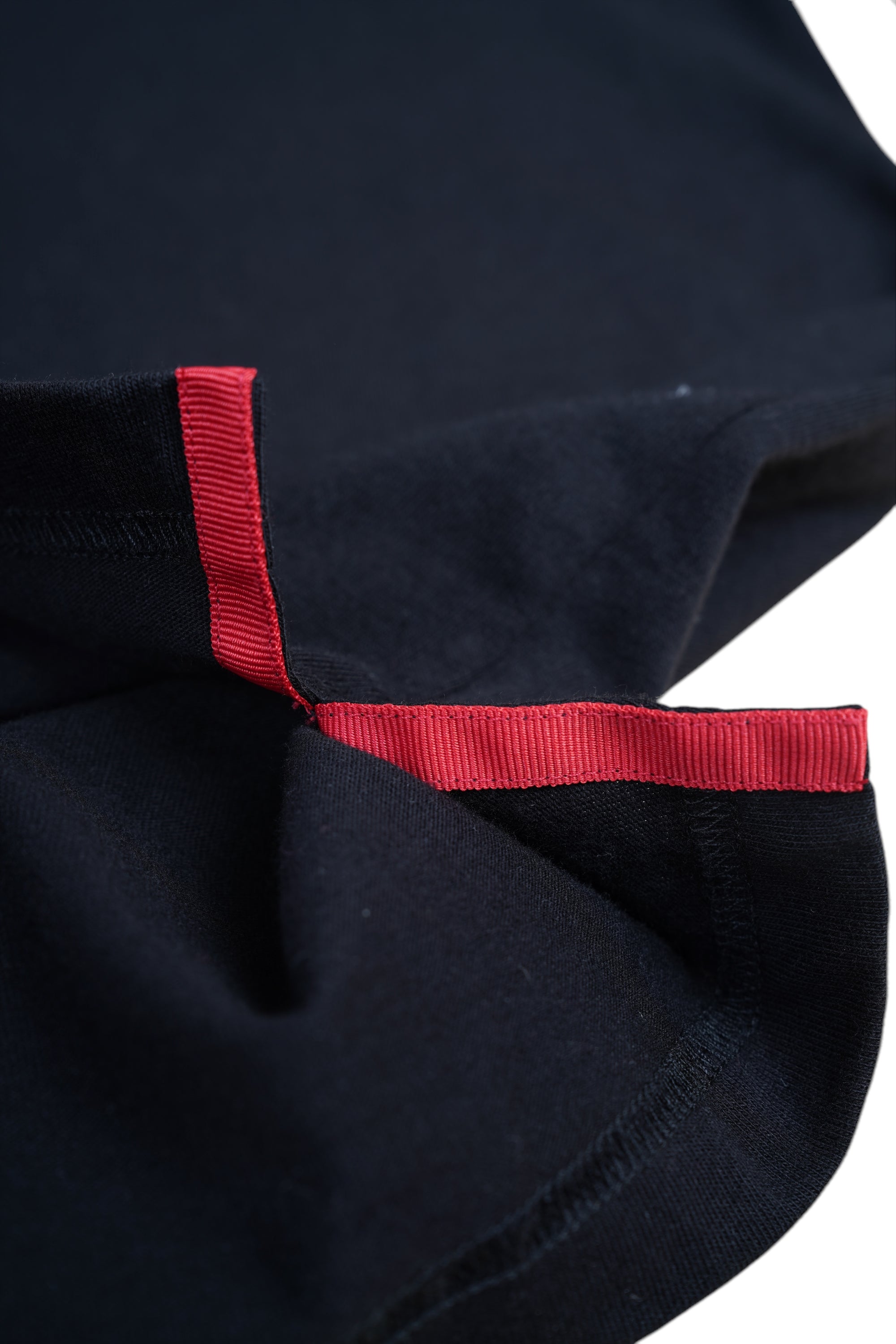 Kiton T-Shirt schwarz handgefertigt Baumwolle bestickt