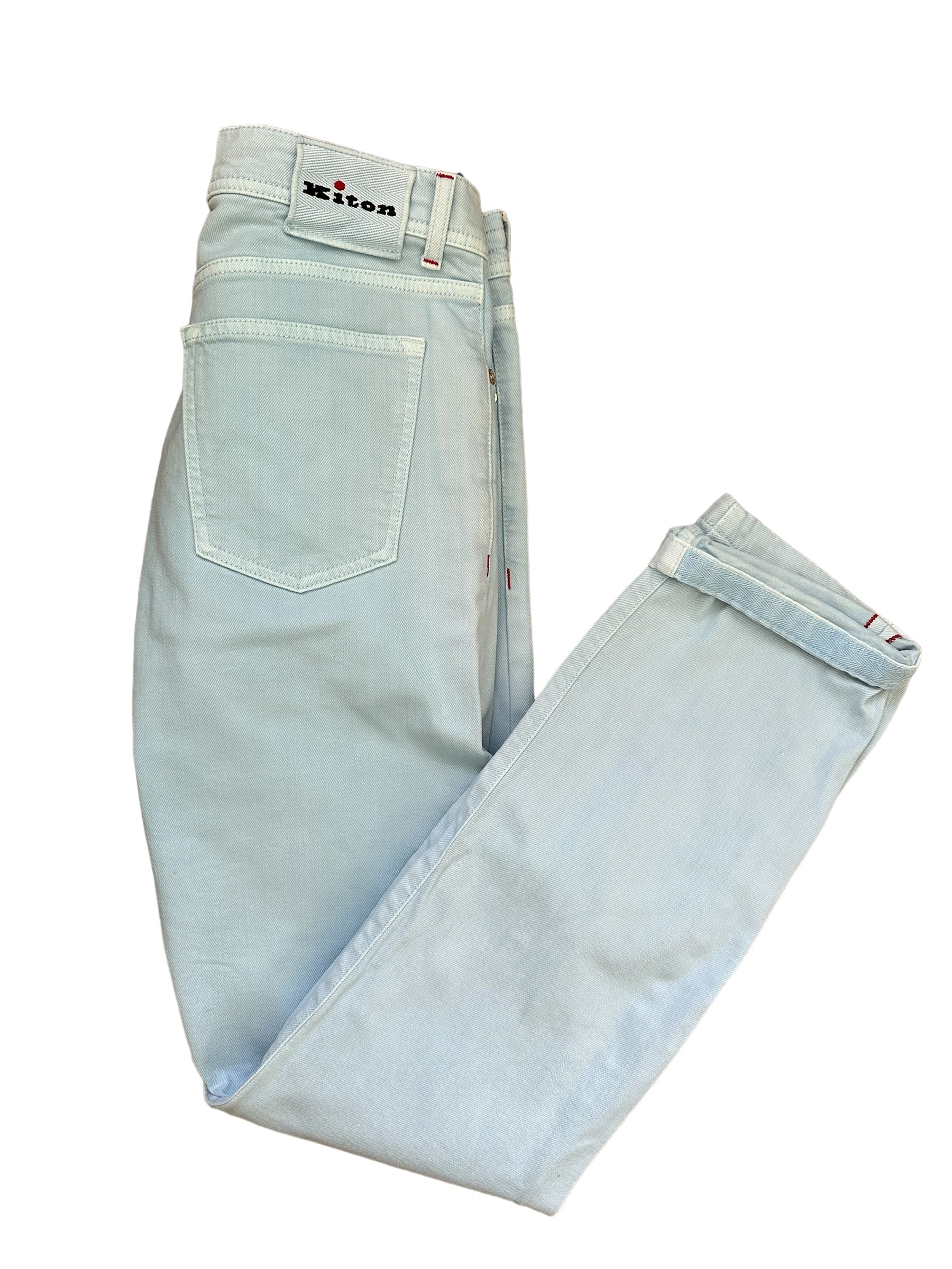 Kiton Jeans Chino Blue 33 (32,31) Slim Item no.: 10041 new