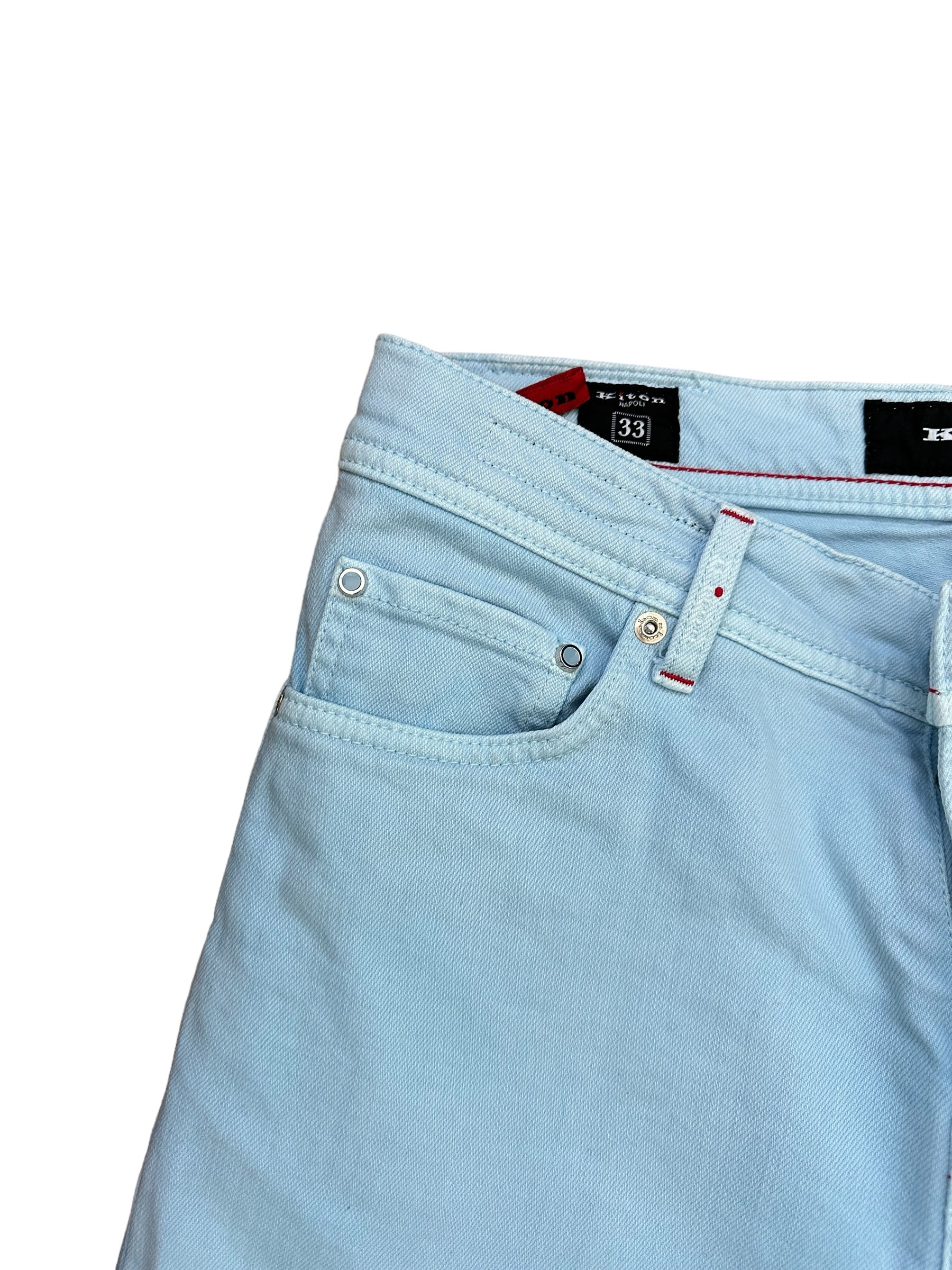 Kiton Jeans Chino Blue 33 (32,31) Slim Item no.: 10041 new