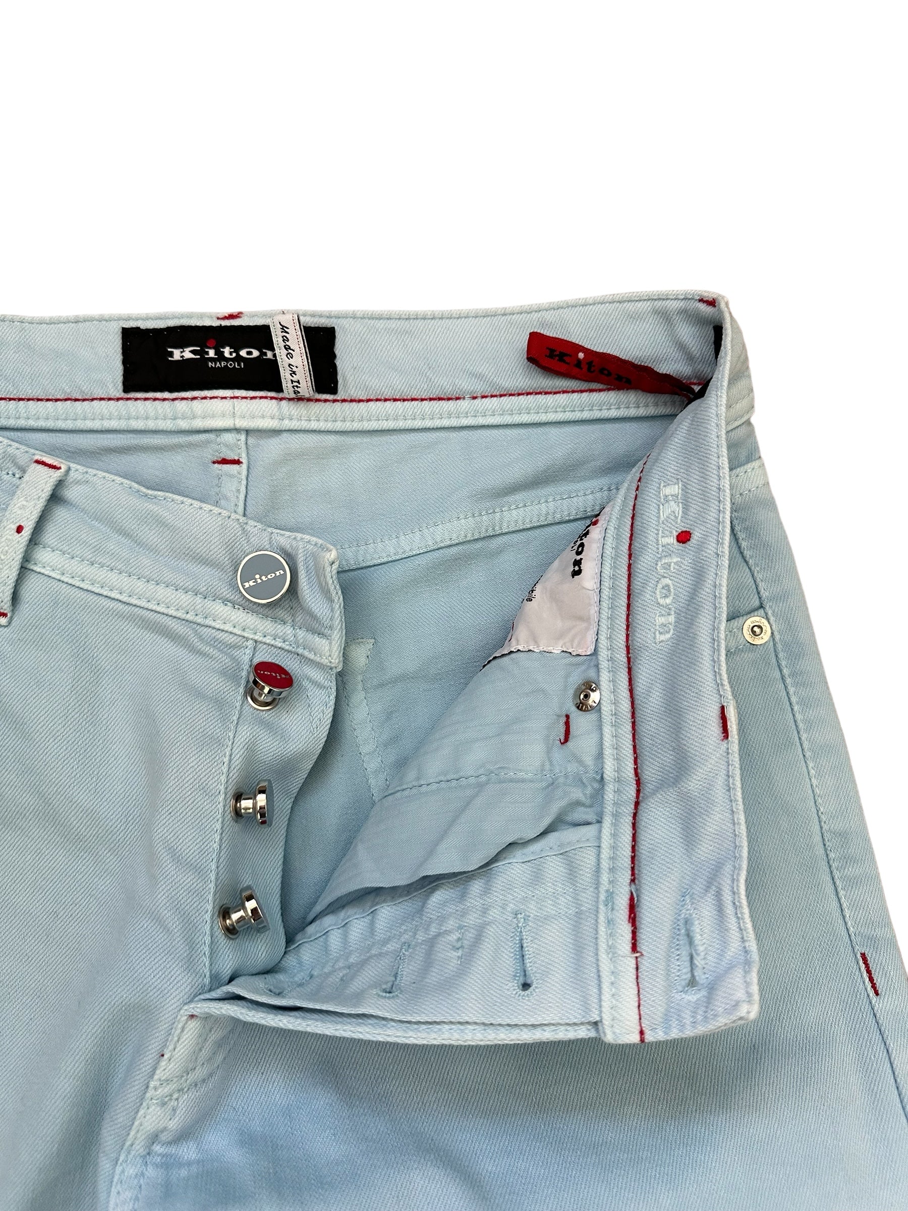 Kiton Jeans Chino Blue 33 (32,31) Slim Item no.: 10041 new