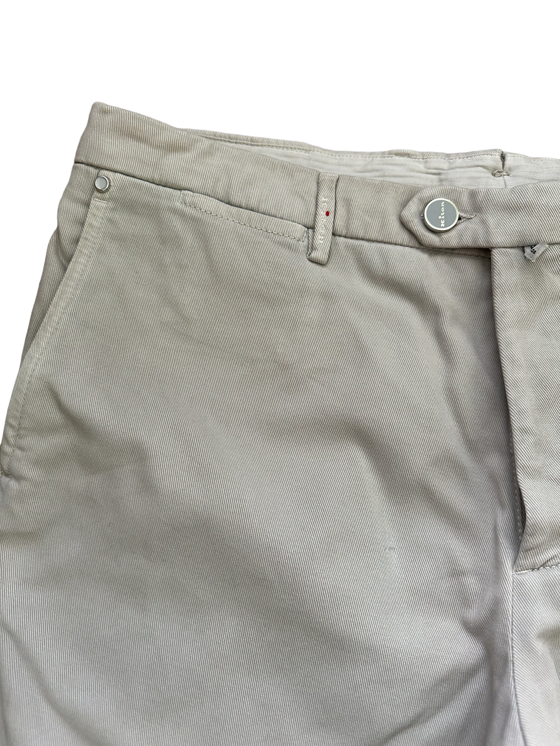 Kiton chino light grey 36 New with fabric reserve Item no.: 10045