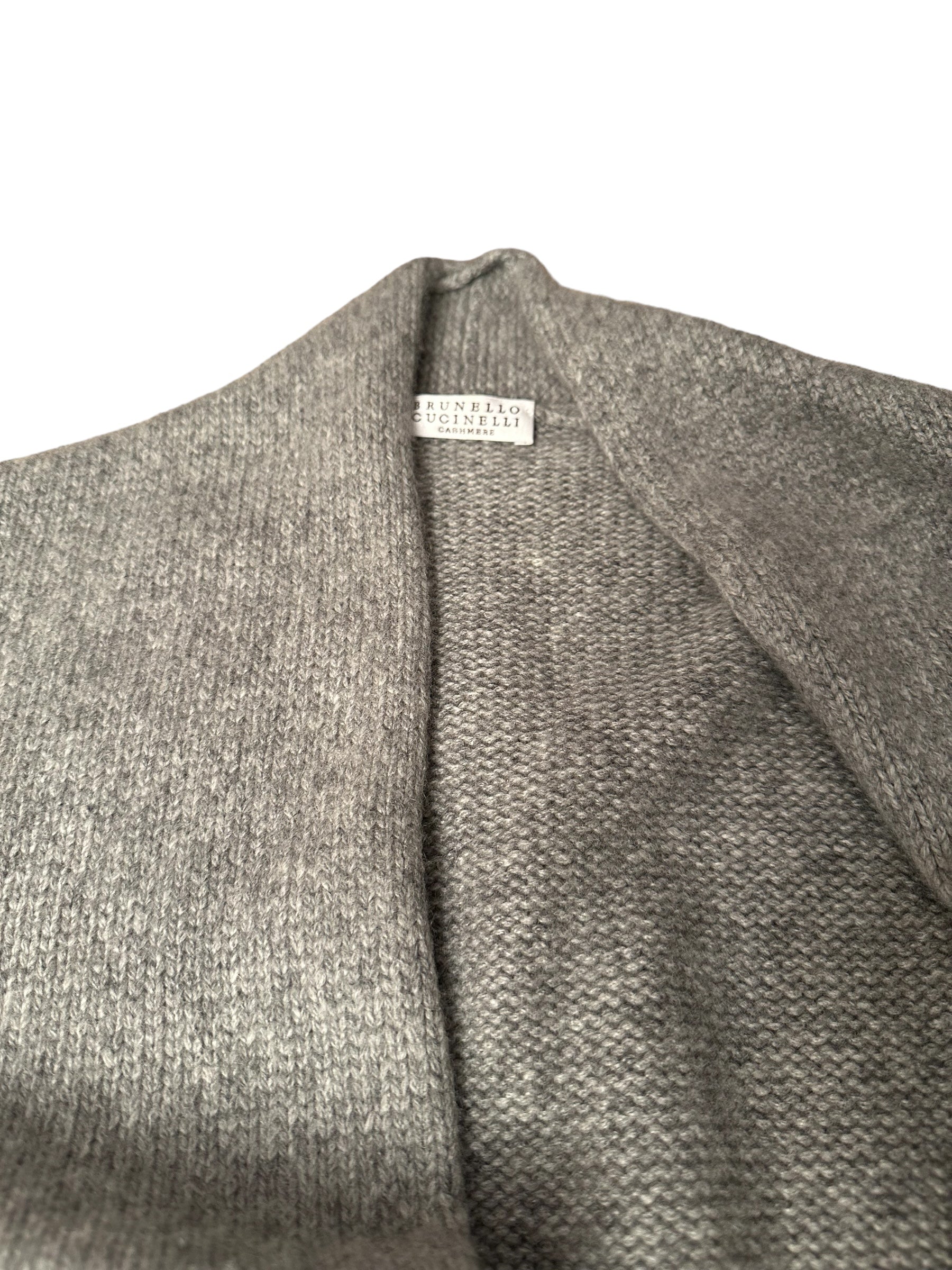Brunello Cucinelli cashmere waistcoat with leather belt XL