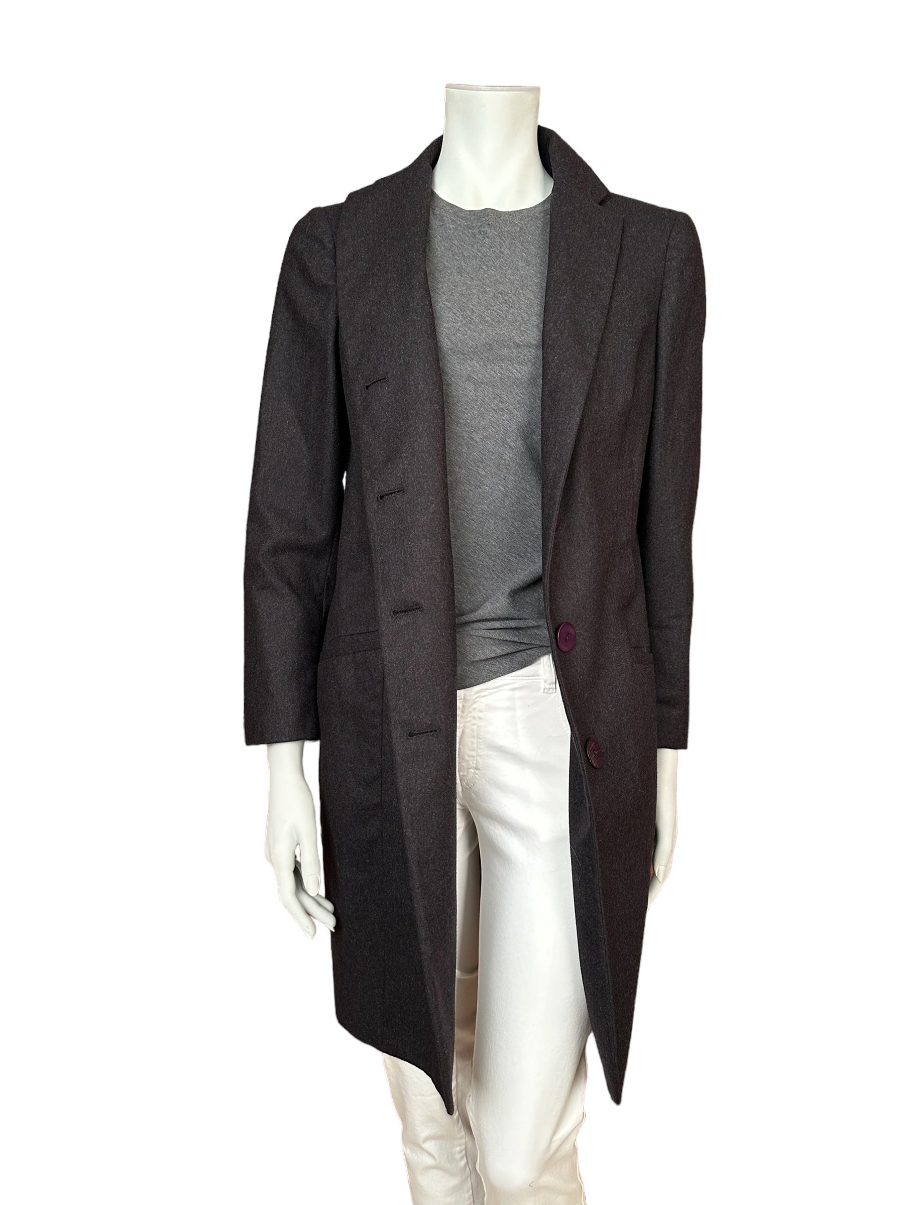 Brunello Cucinelli lightweight long coat with cashmere IT 46 (DE 40/42)