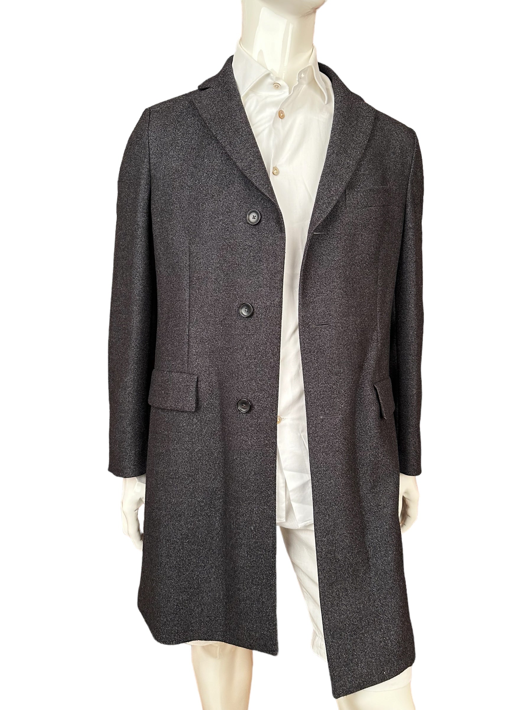 Ermenegildo Zegna Mantel Herringbone Neu