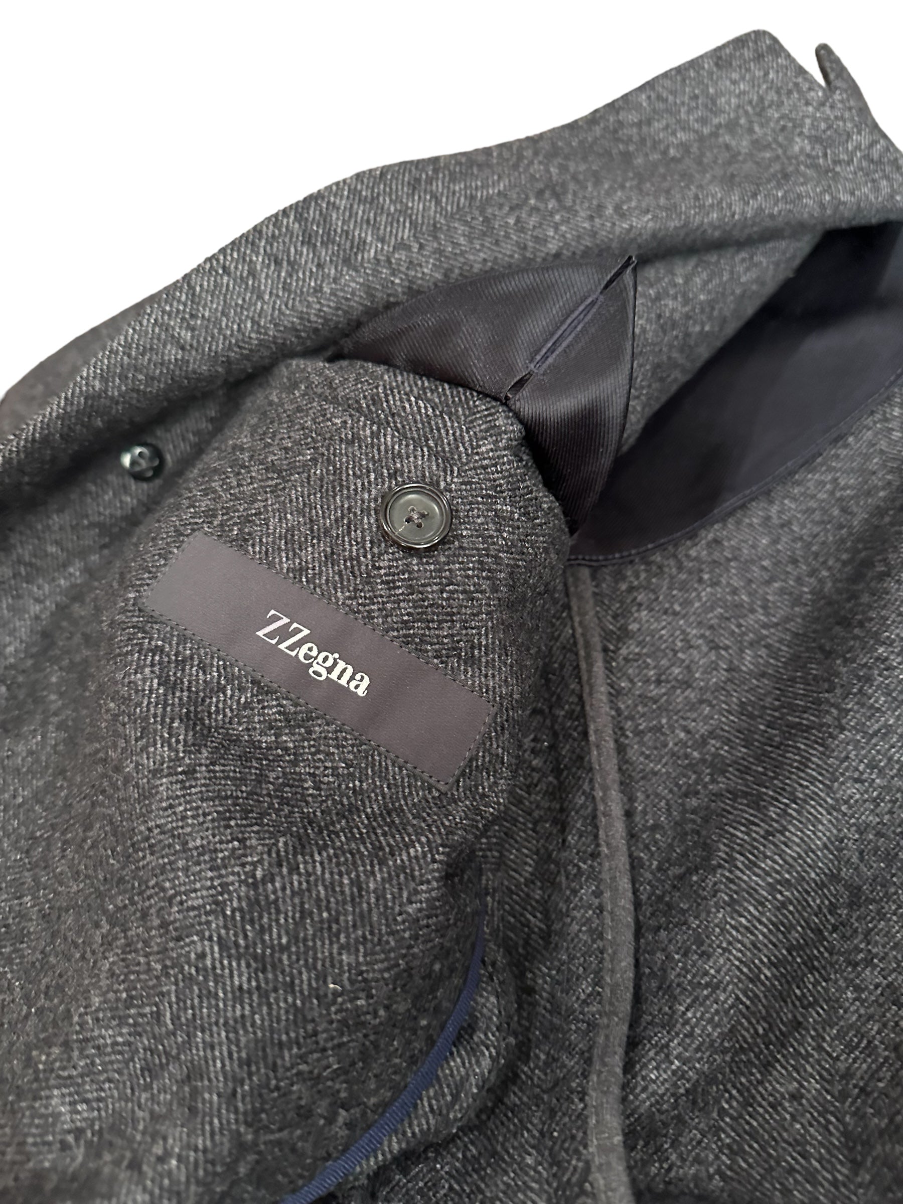 Ermenegildo Zegna Mantel Herringbone Neu