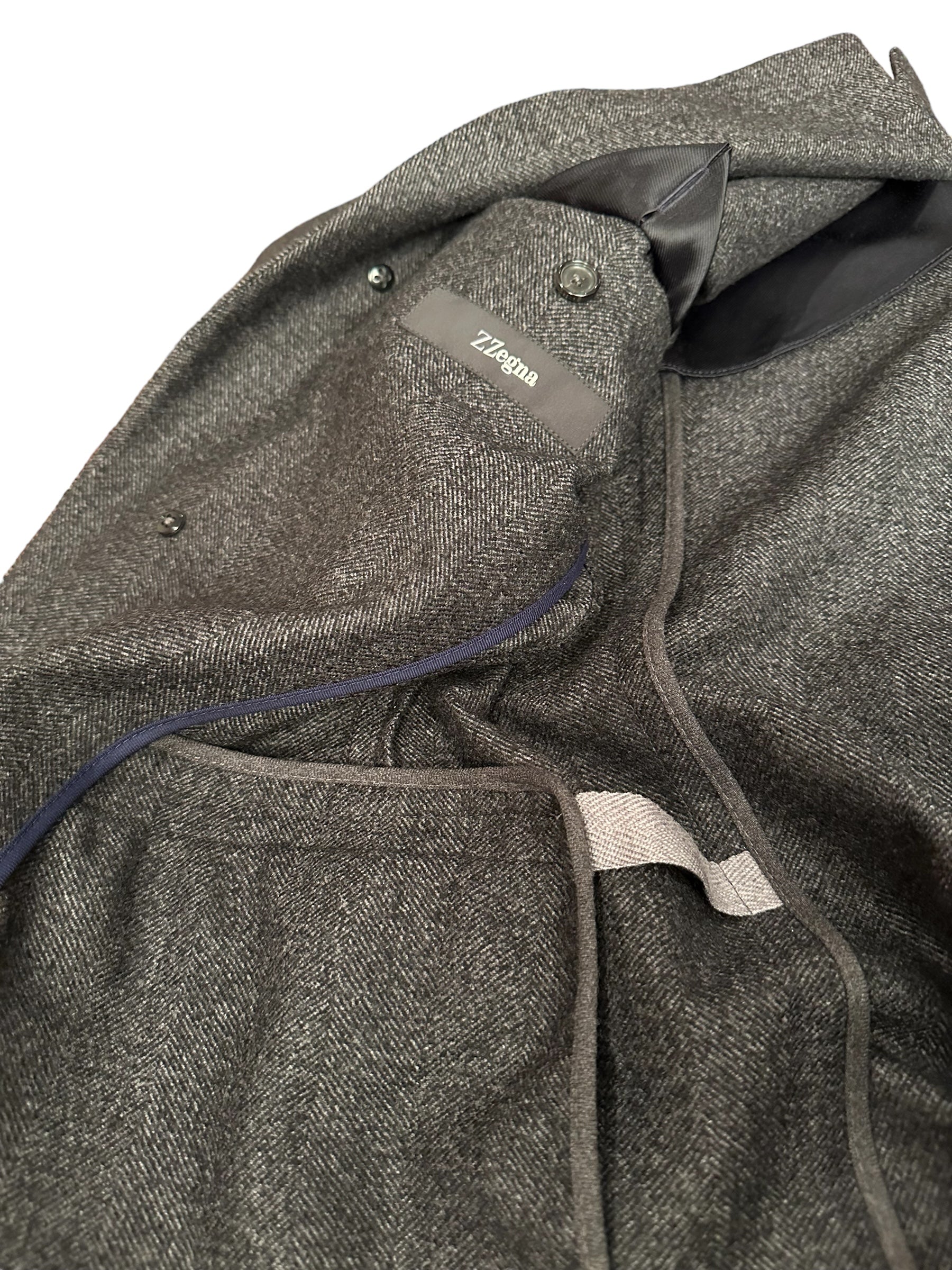 Ermenegildo Zegna Mantel Herringbone Neu