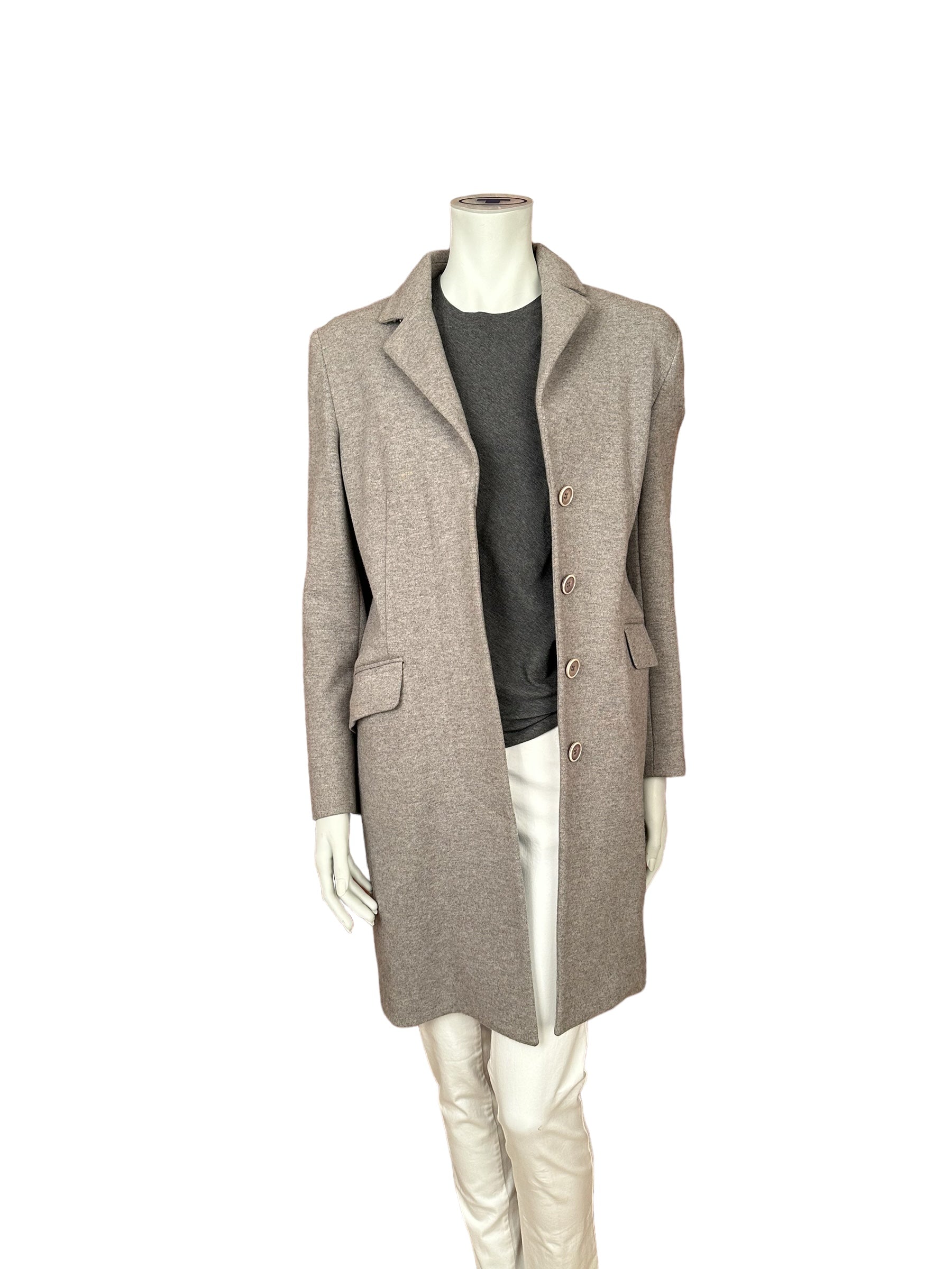 Brunello Cucinelli Coat Ladies Light Wool New 36/38 EN