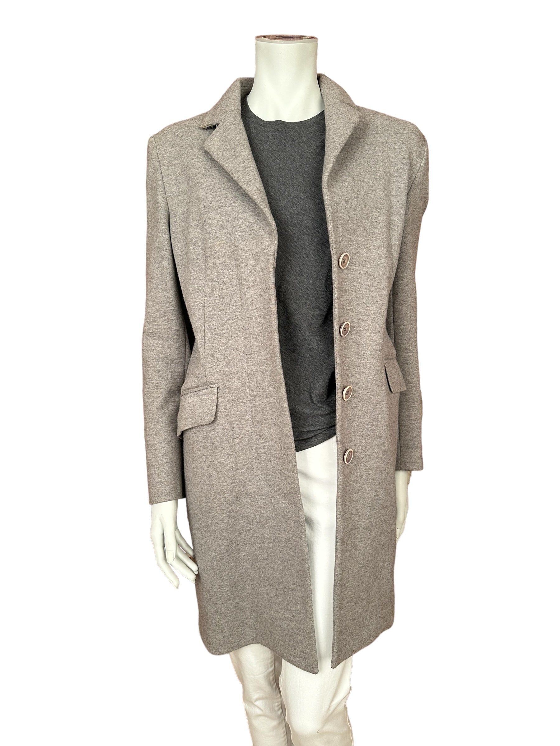 Brunello Cucinelli Coat Ladies Light Wool New 36/38 EN