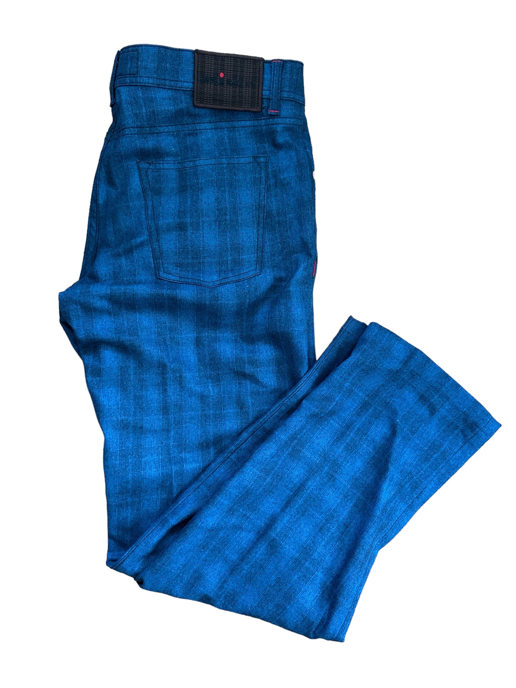 Kiton trousers wool with cashmere 34 (33) blue new