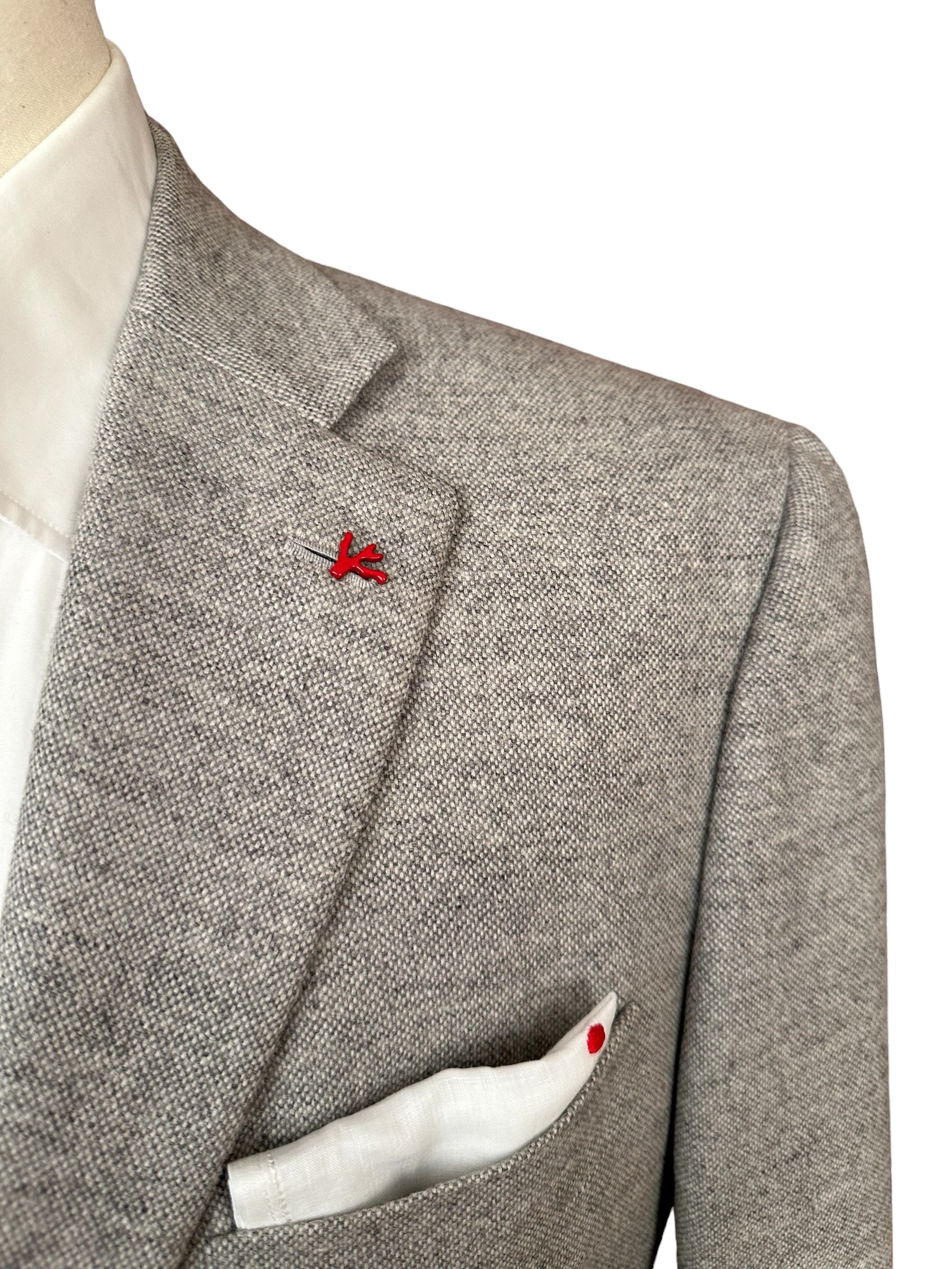 Isaia Jacke Blazer 48 grau aquawool