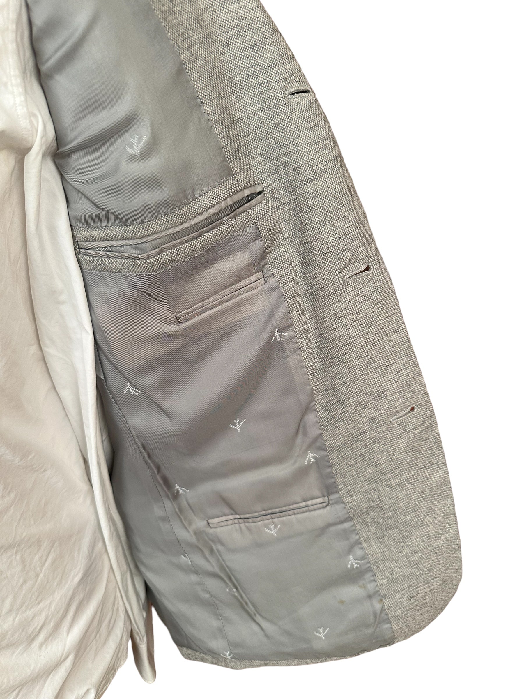 Isaia Jacke Blazer 48 grau aquawool