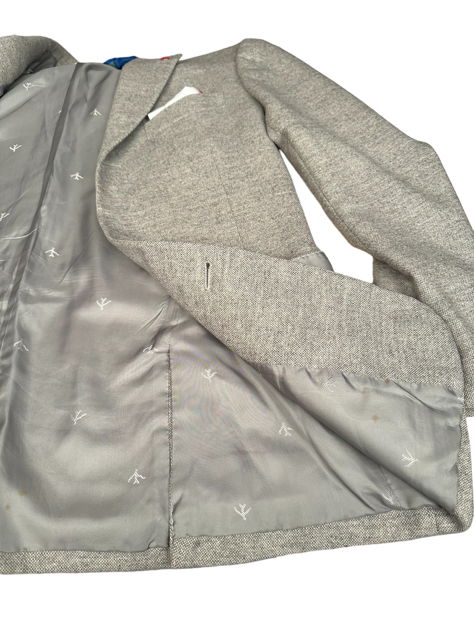 Isaia Jacke Blazer 48 grau aquawool