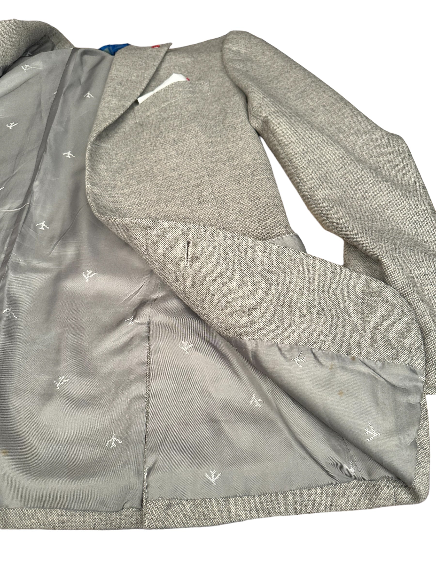 Isaia Jacke Blazer 48 grau aquawool
