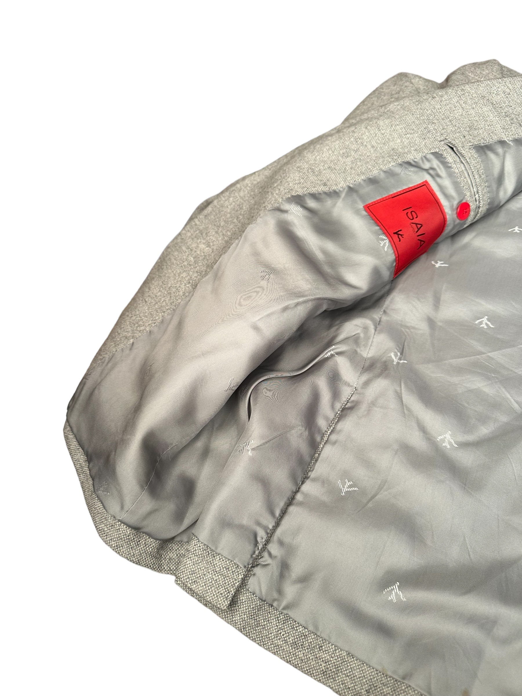 Isaia Jacke Blazer 48 grau aquawool