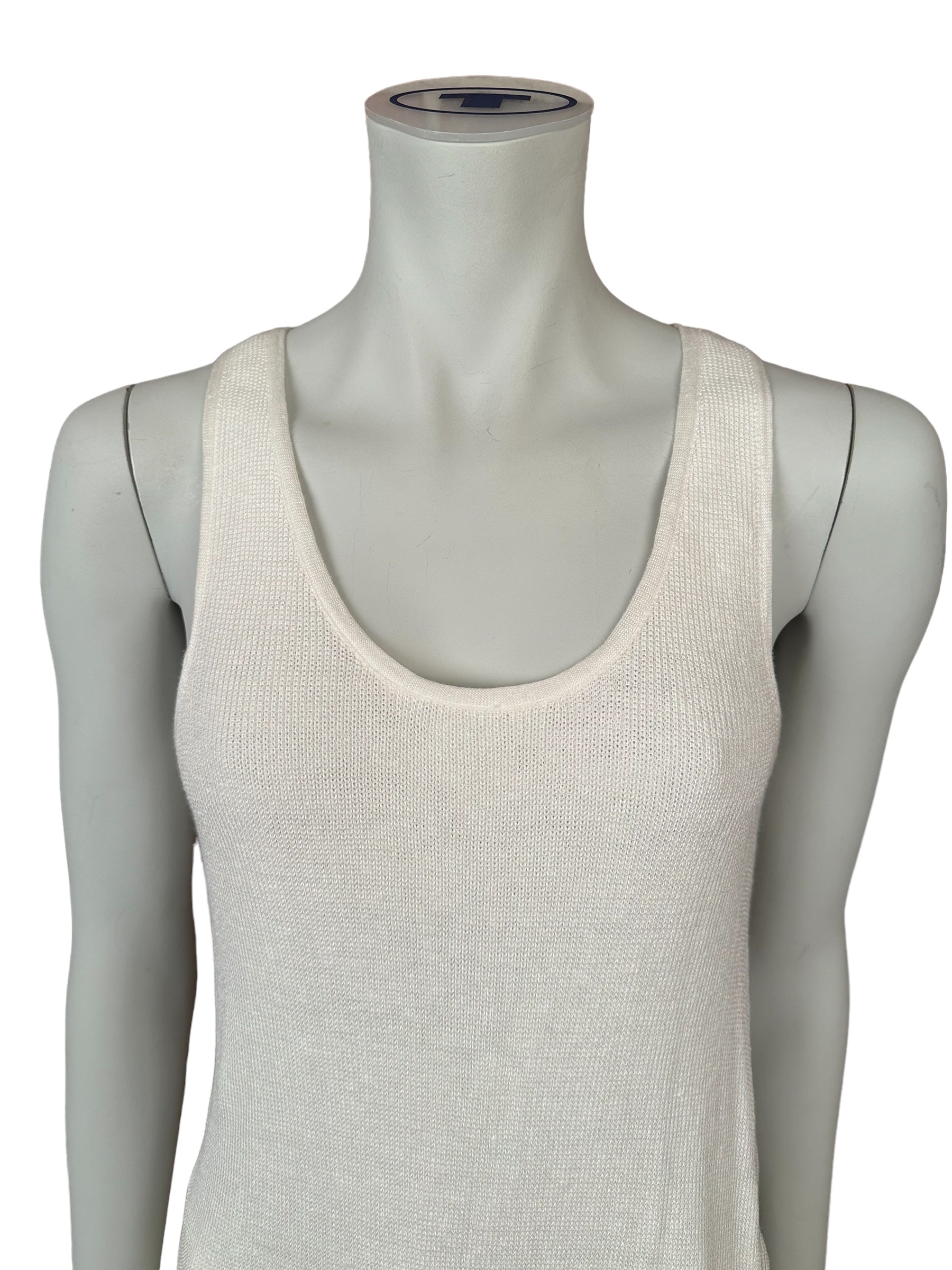 Loro Piana robe tricotée robe d'été lin/soie