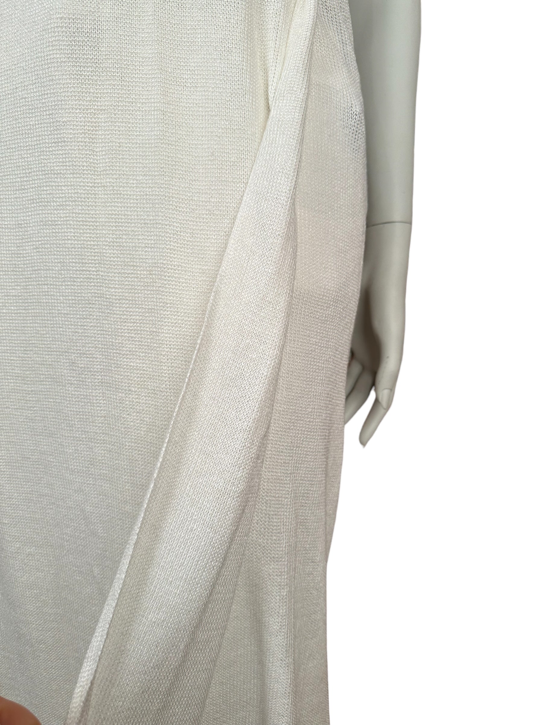 Loro Piana robe tricotée robe d'été lin/soie