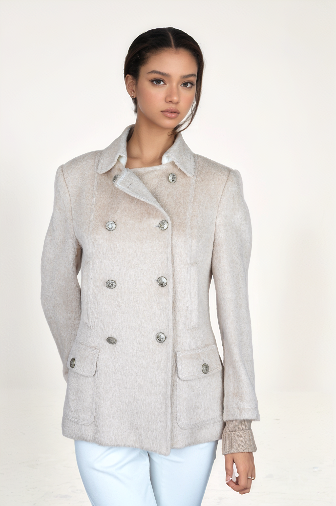Brunello Cucinelli coat in angora wool
