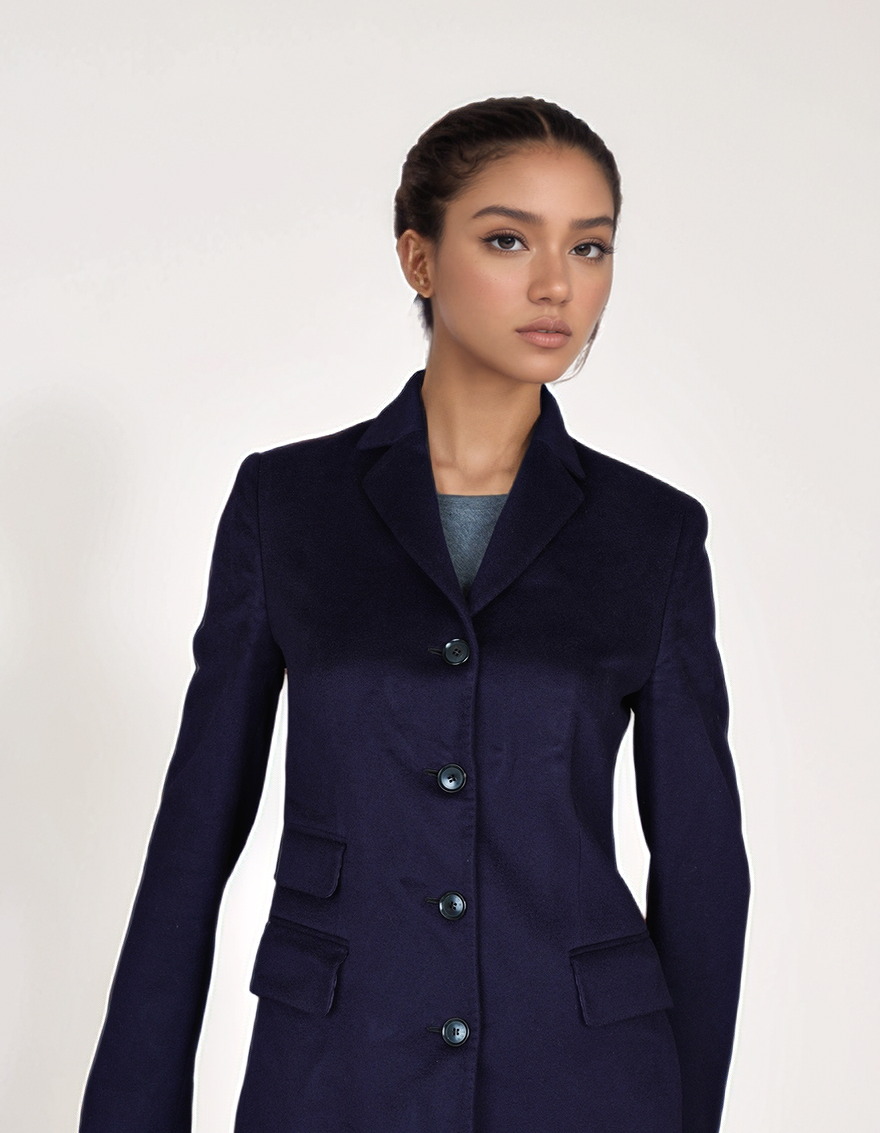 Kiton double-breasted cashmere coat