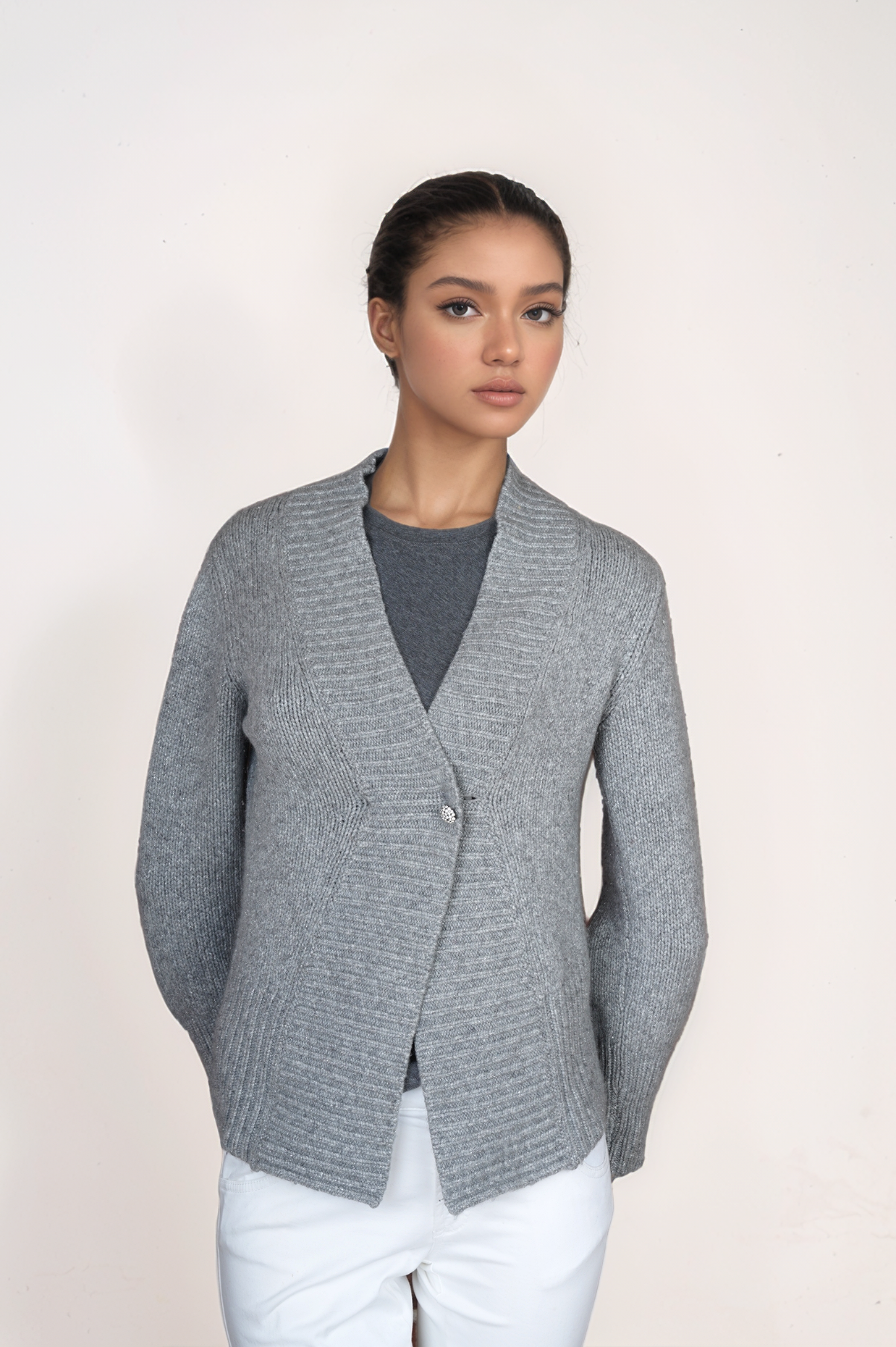 Brunello Cucinelli Cardigan Kaschmir Dazzling Strickjacke mit Lurexfäden und Sparkling Diamond