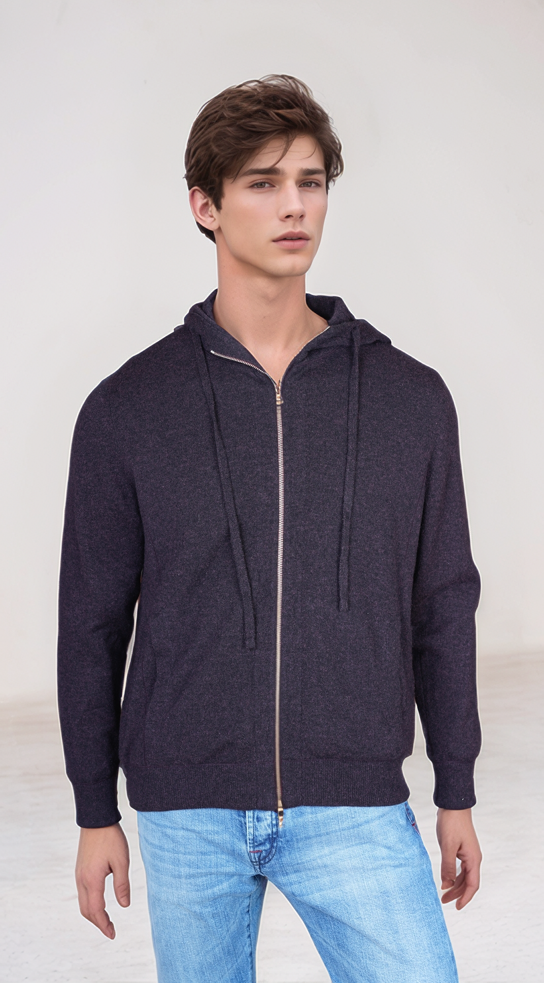 Kiton cardigan hoodie