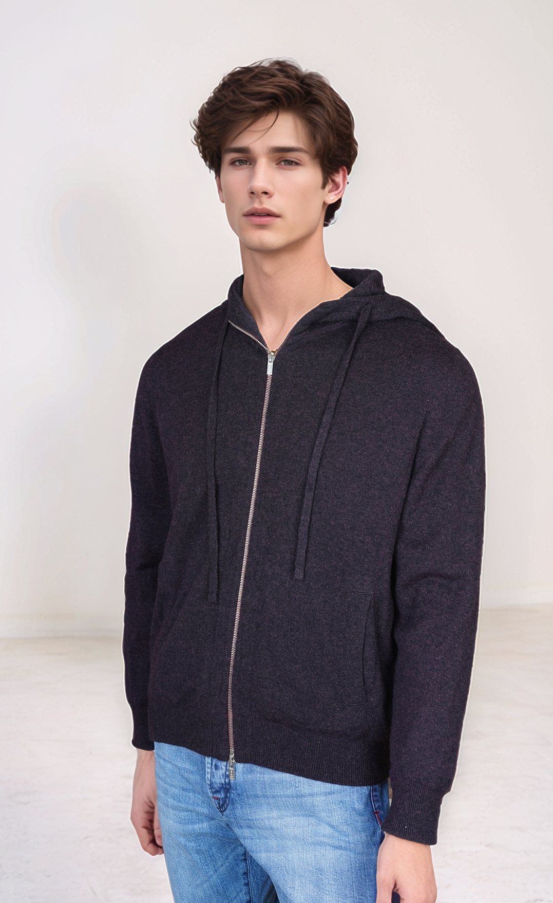 Kiton cardigan hoodie