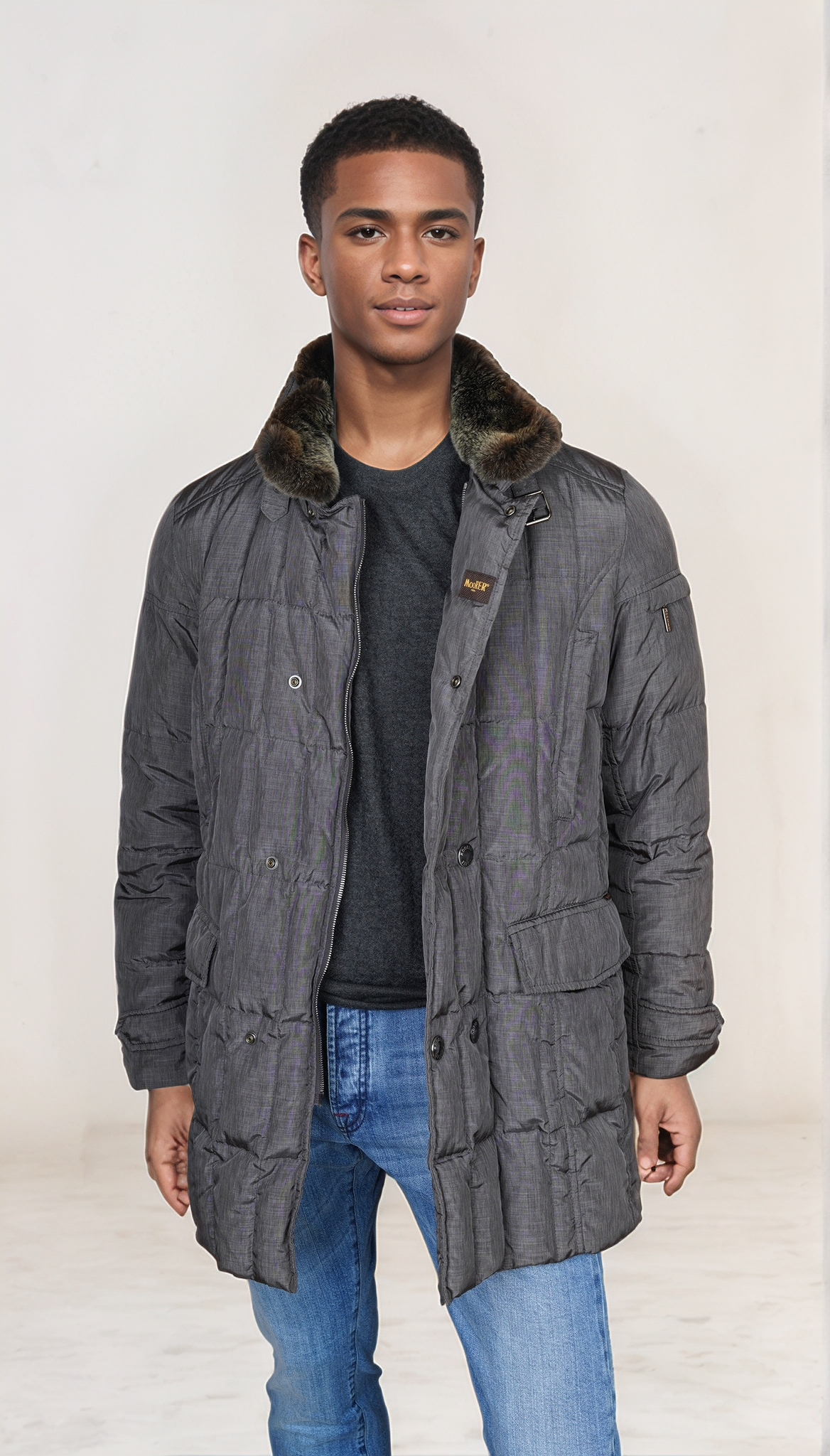 Veste bomber en duvet Moorer