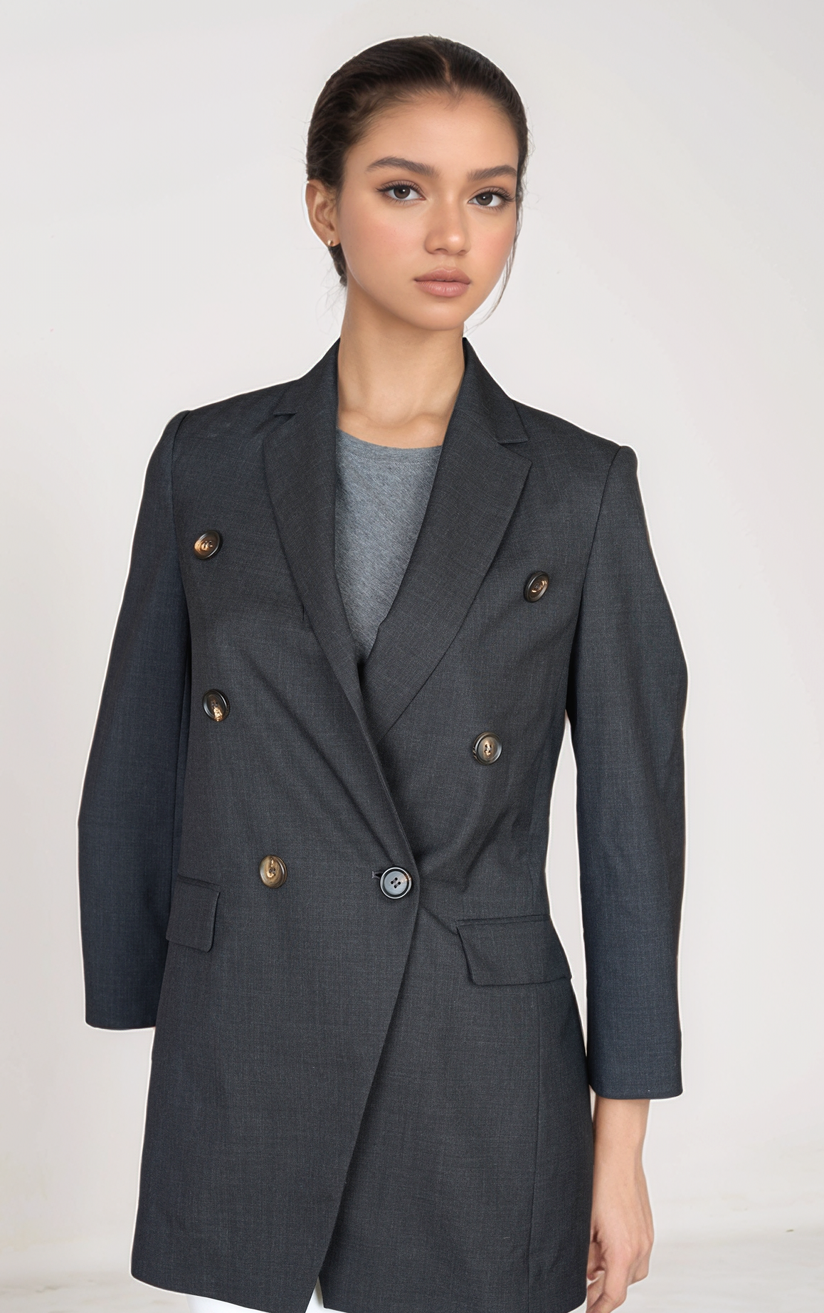 Brunello Cucinelli Blazer Jacke aus Wolle 38 (IT) 34/36 (D) S Zweireiher Monli