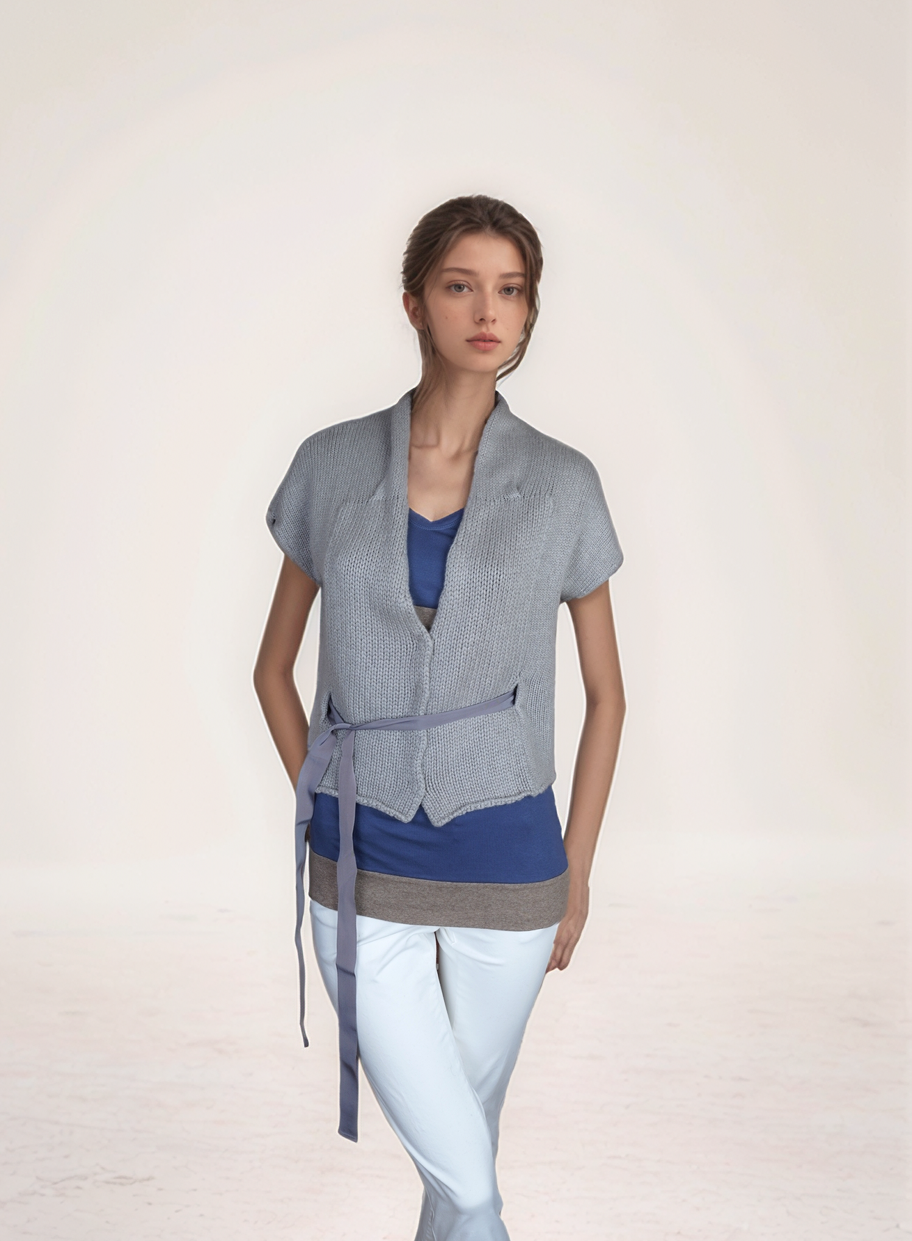 Brunello Cucinelli Cardigan Jacket Ladies Linen/ Silk Dazzling