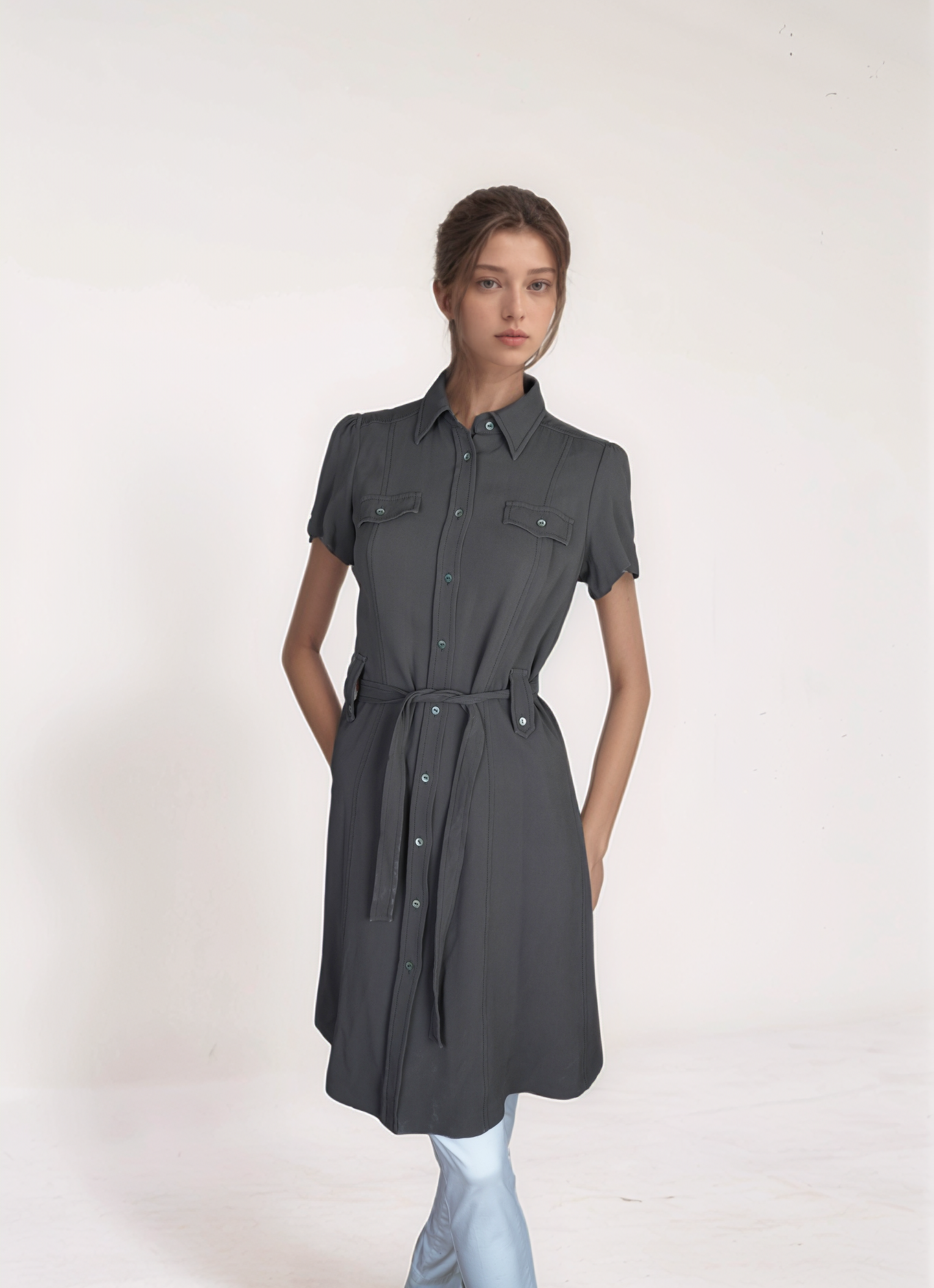 Loro Piana Tunique Robe Lin Femme