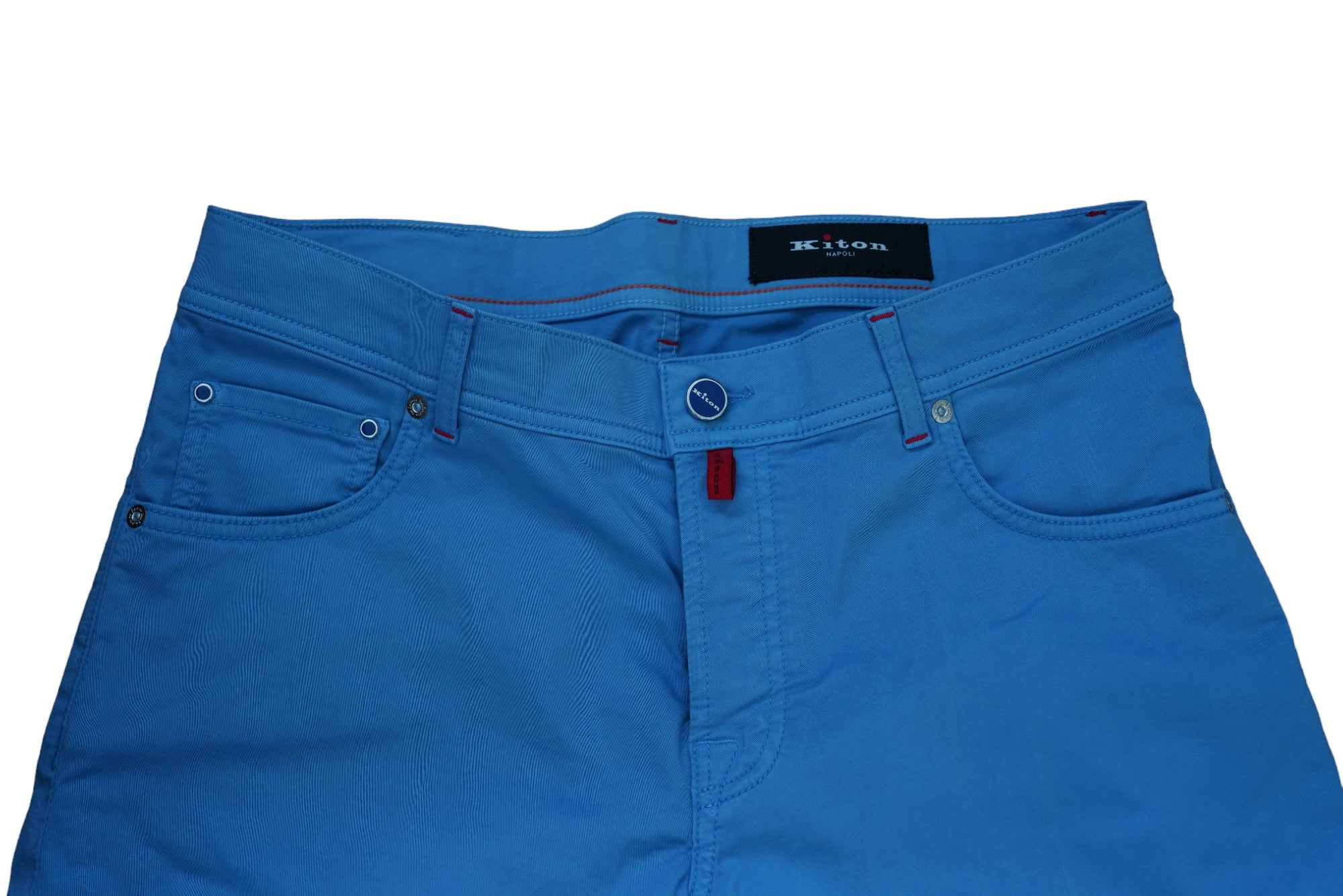 Kiton Hose Chino blau 50 (34) Sommer neu