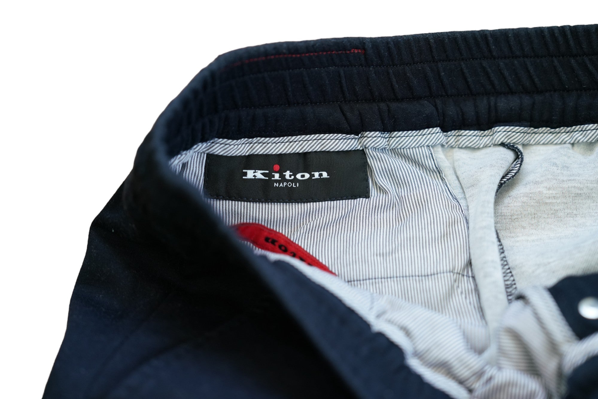 Kiton wool/linen trousers slim