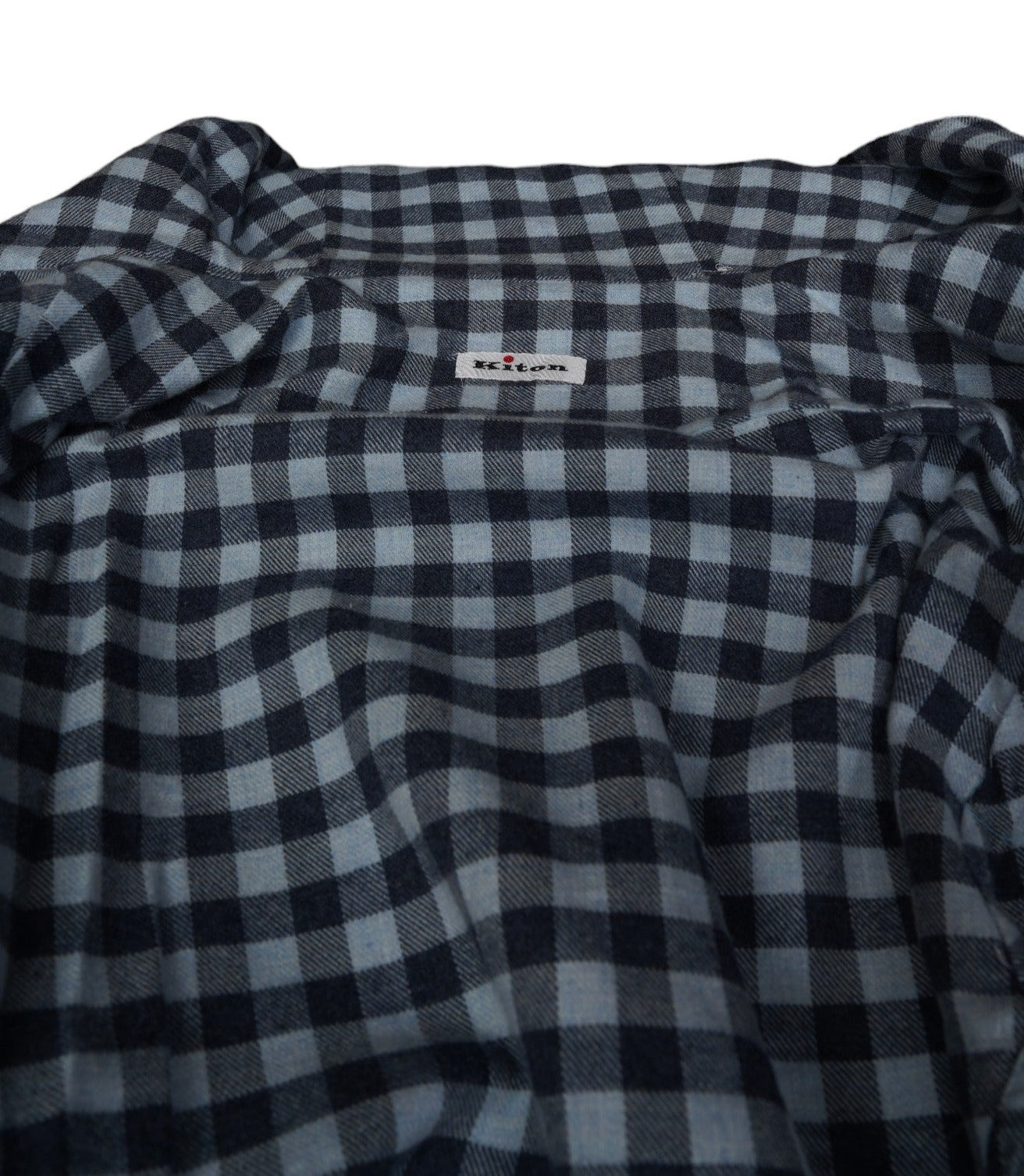 Kiton Overshirt Kaschmir mit Kapuze blau