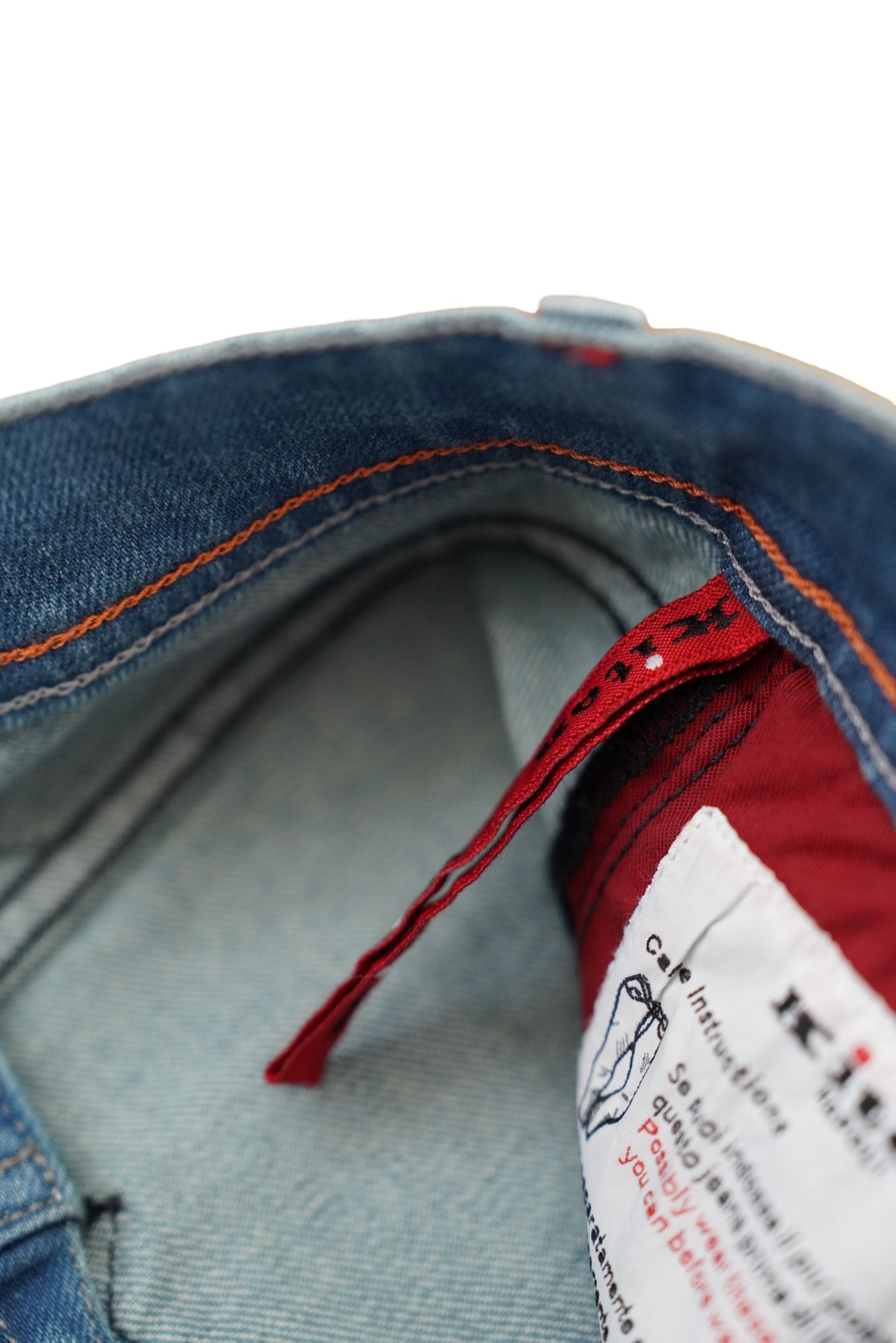 Kiton Jeans blau Japan denim destroyed details