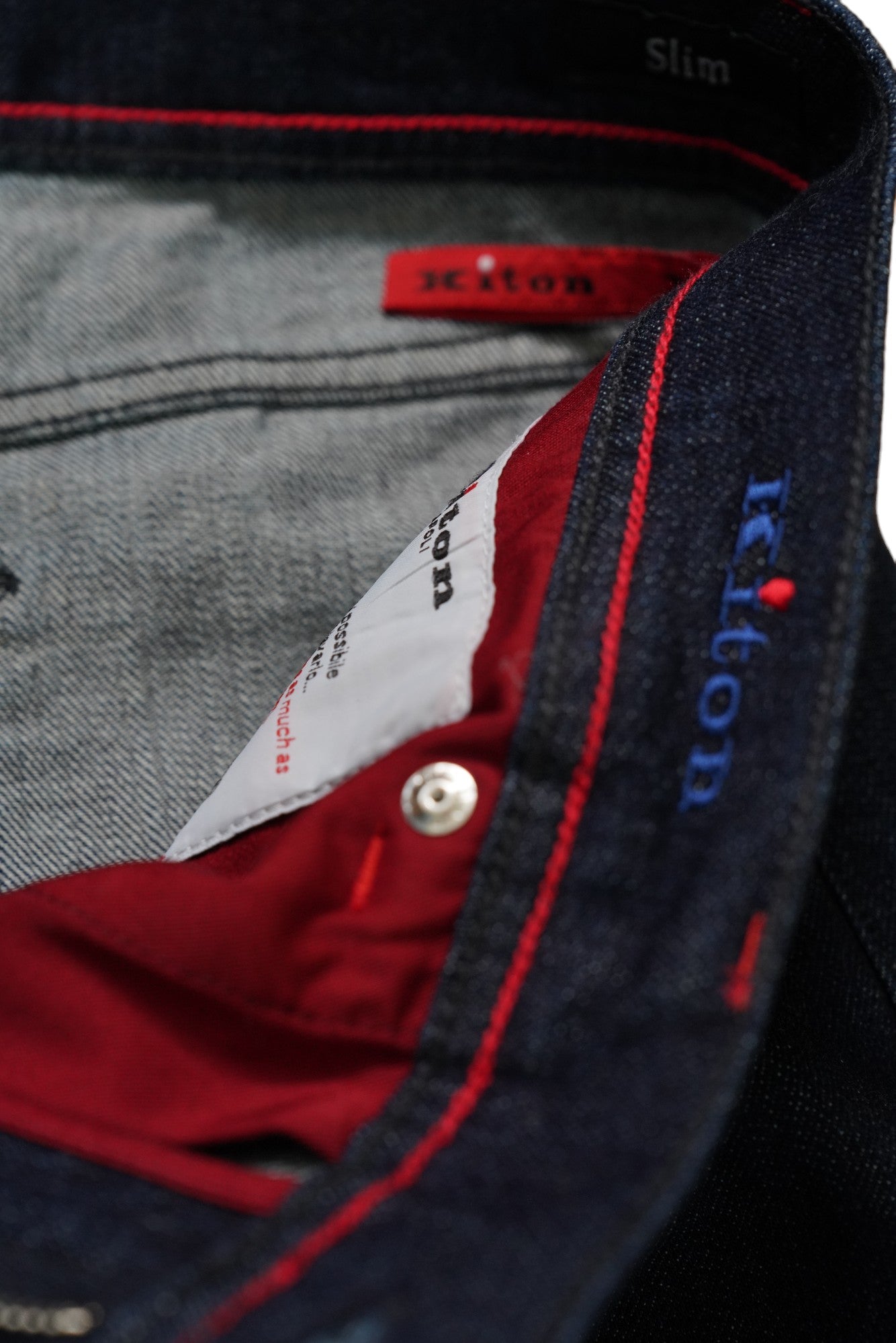 Kiton Jeans dark blue Japan Kurabo Denim Slim