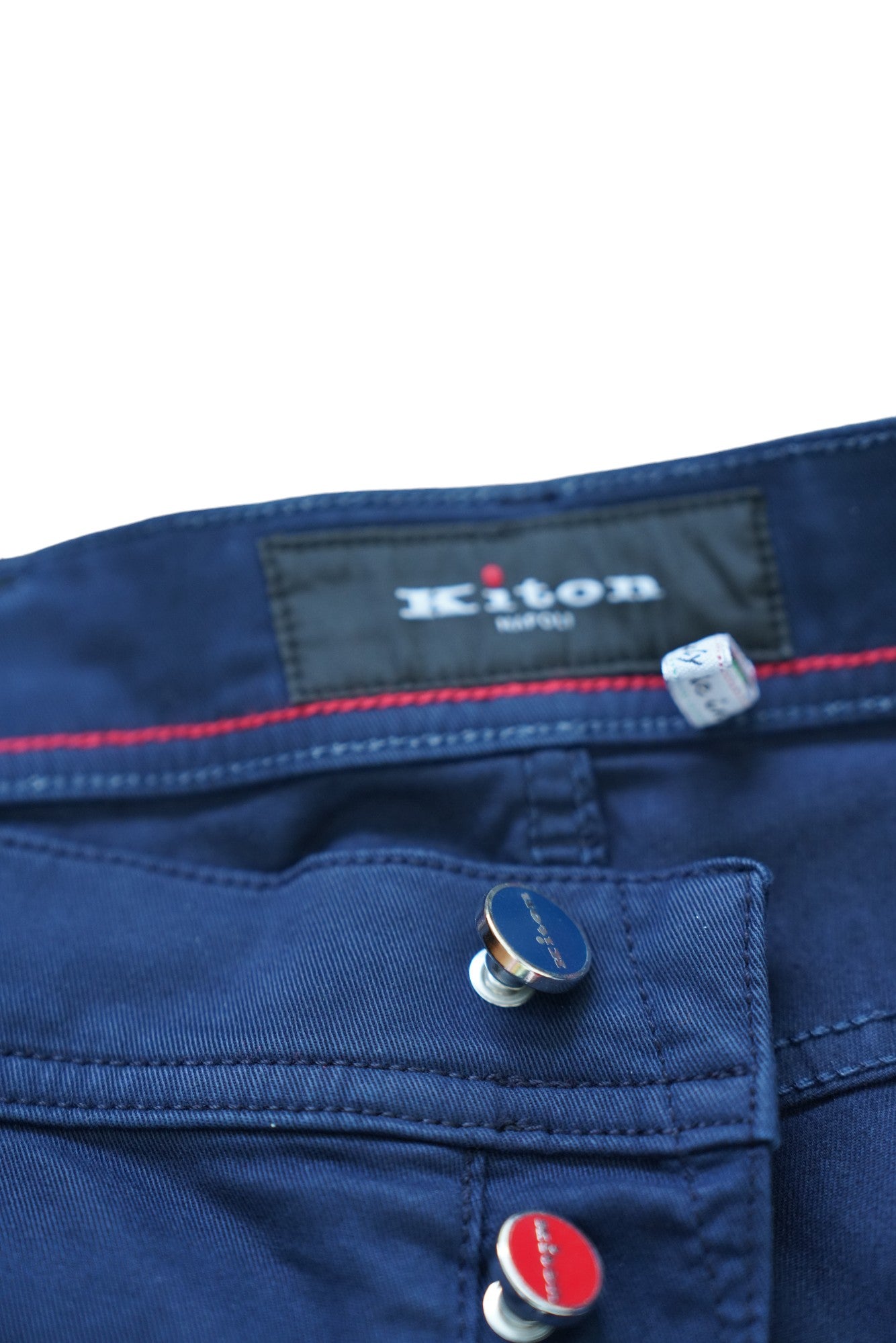 Kiton wool/linen trousers slim