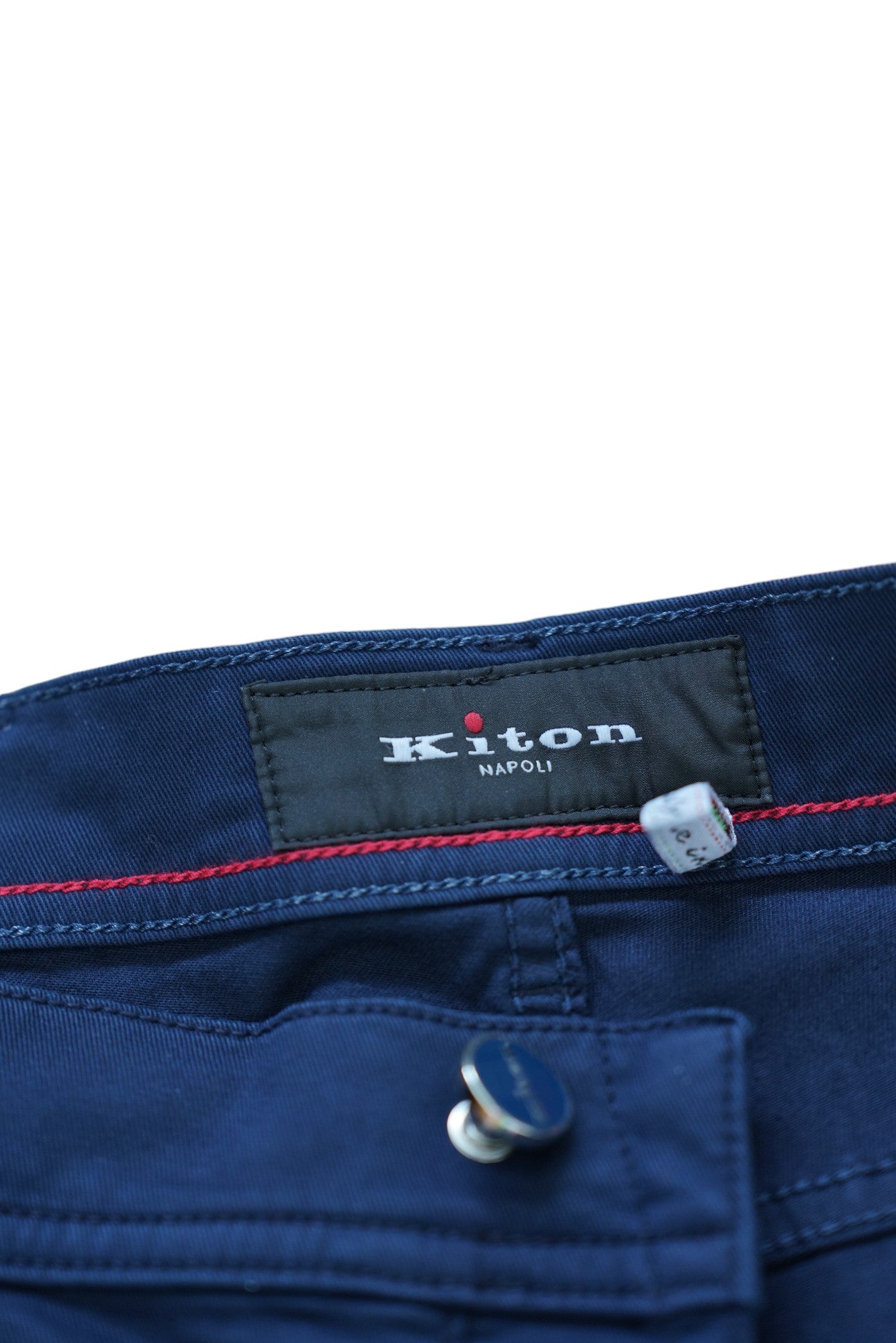 Kiton Hose Chino dunkelblau Sommer