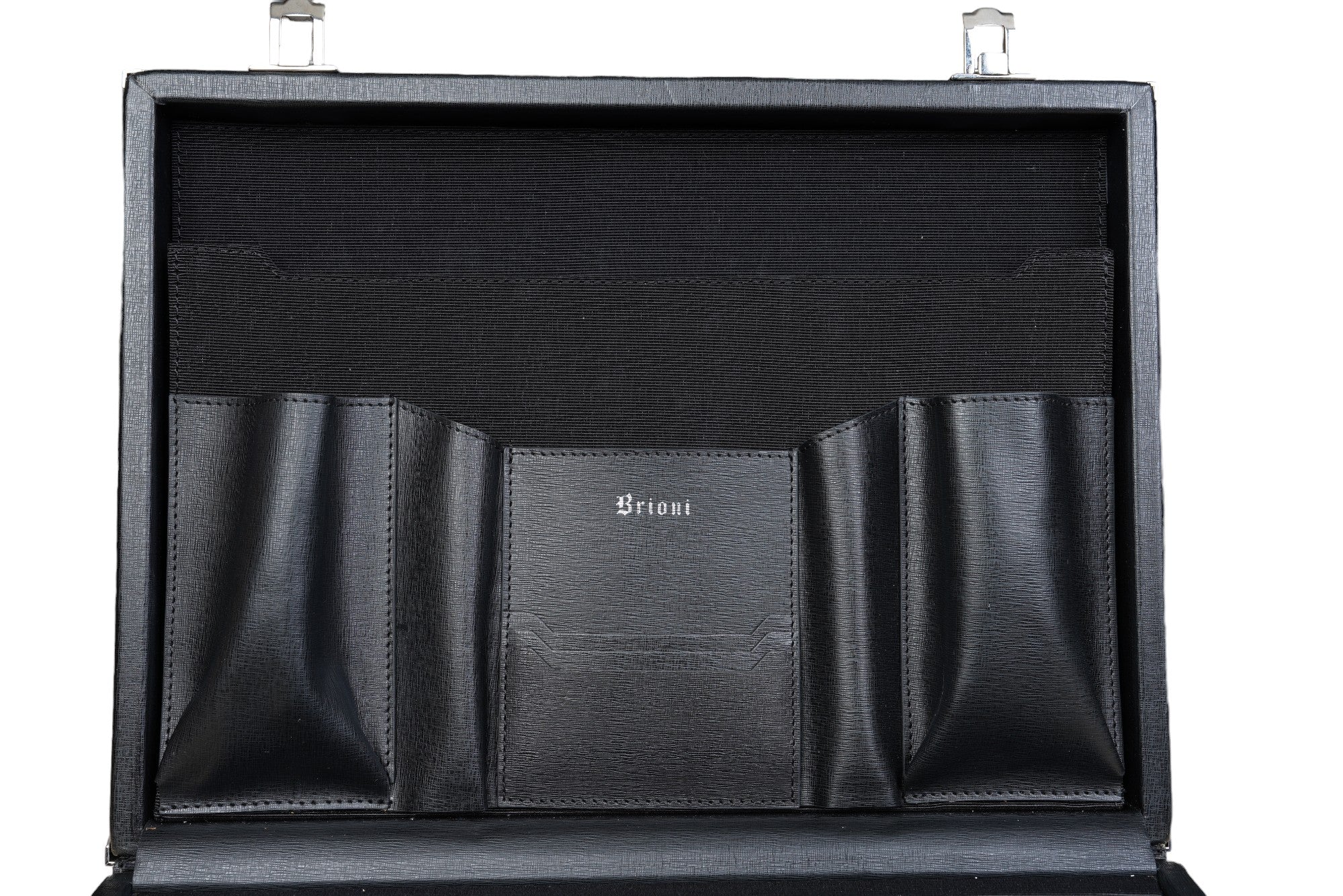 Brioni briefcase bag leather