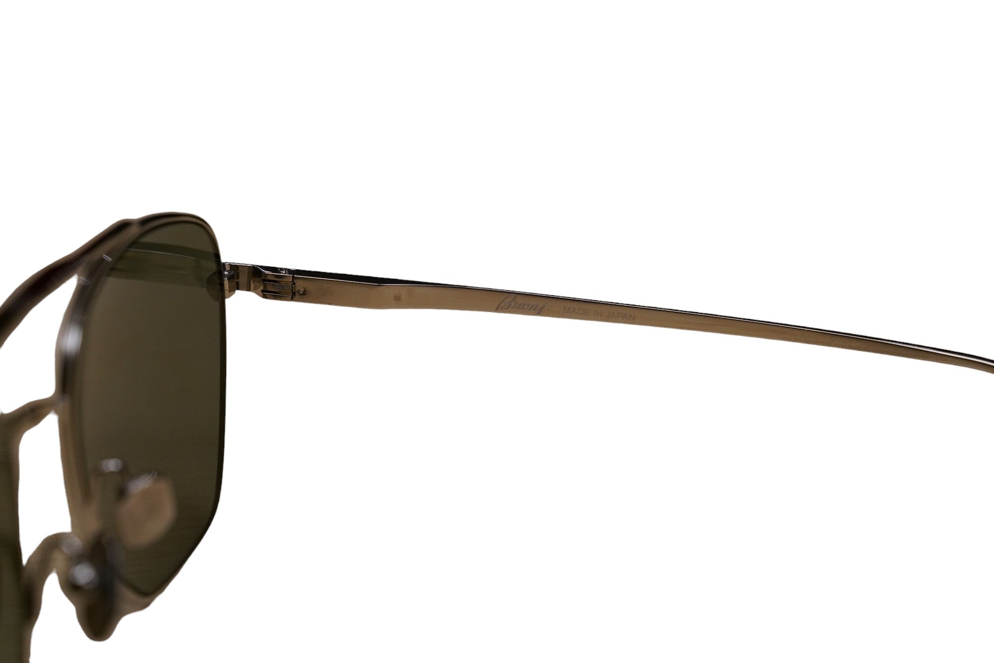 Brioni Sonnenbrille aus Titan mit Doppelsteg