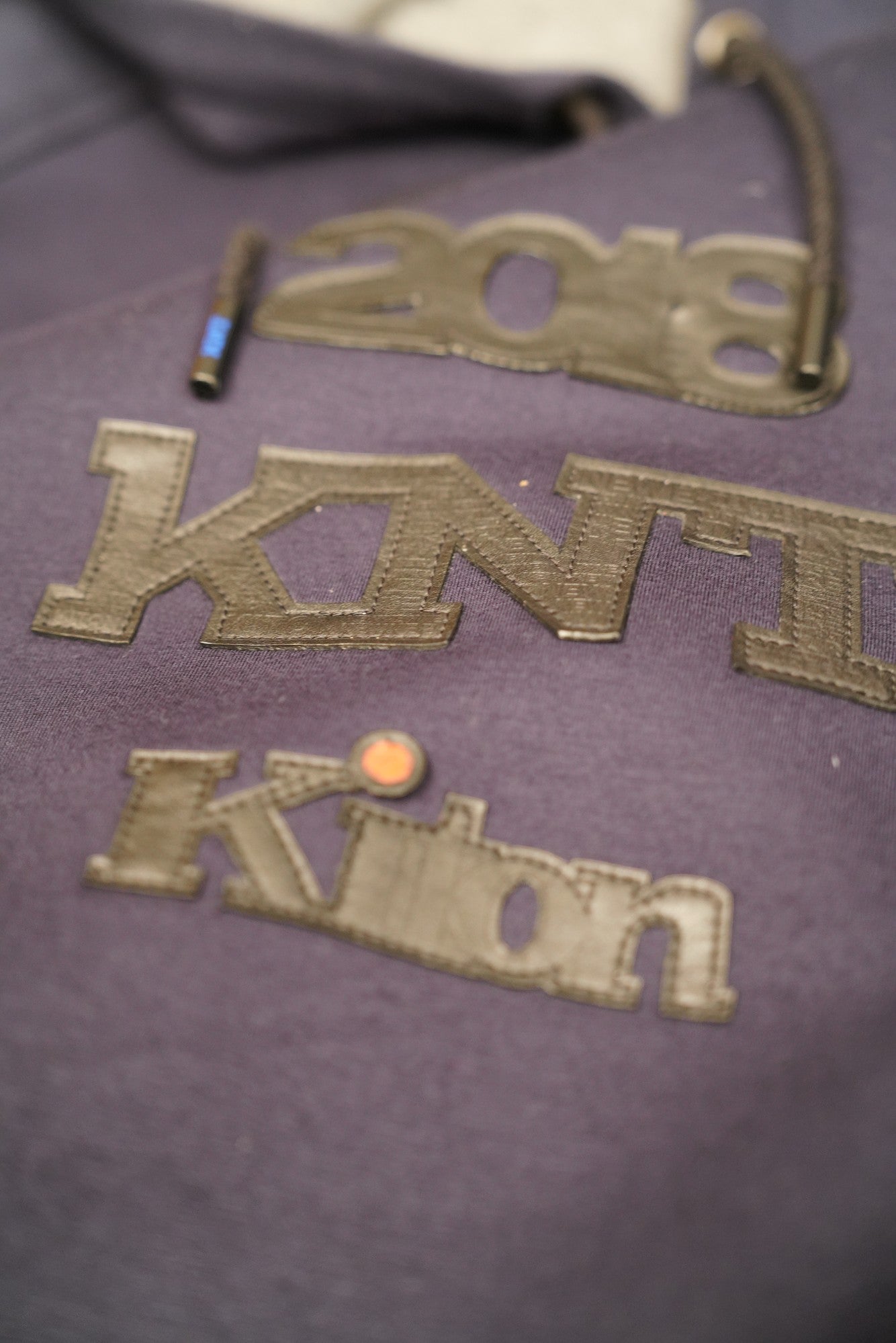 Kiton KNT hooded sweatshirt with leather details