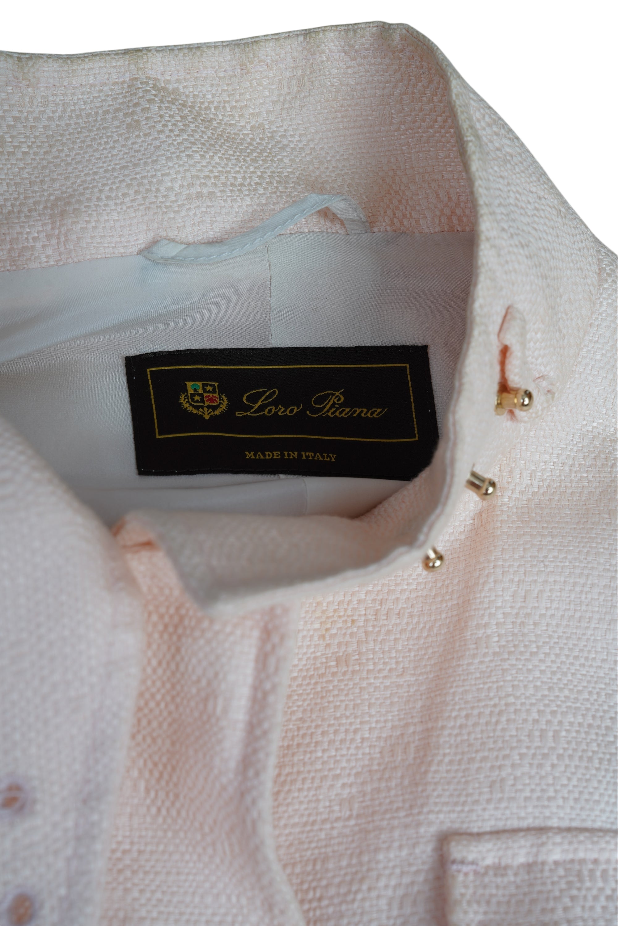 Loro Piana jacket ladies silk blend with leather details
