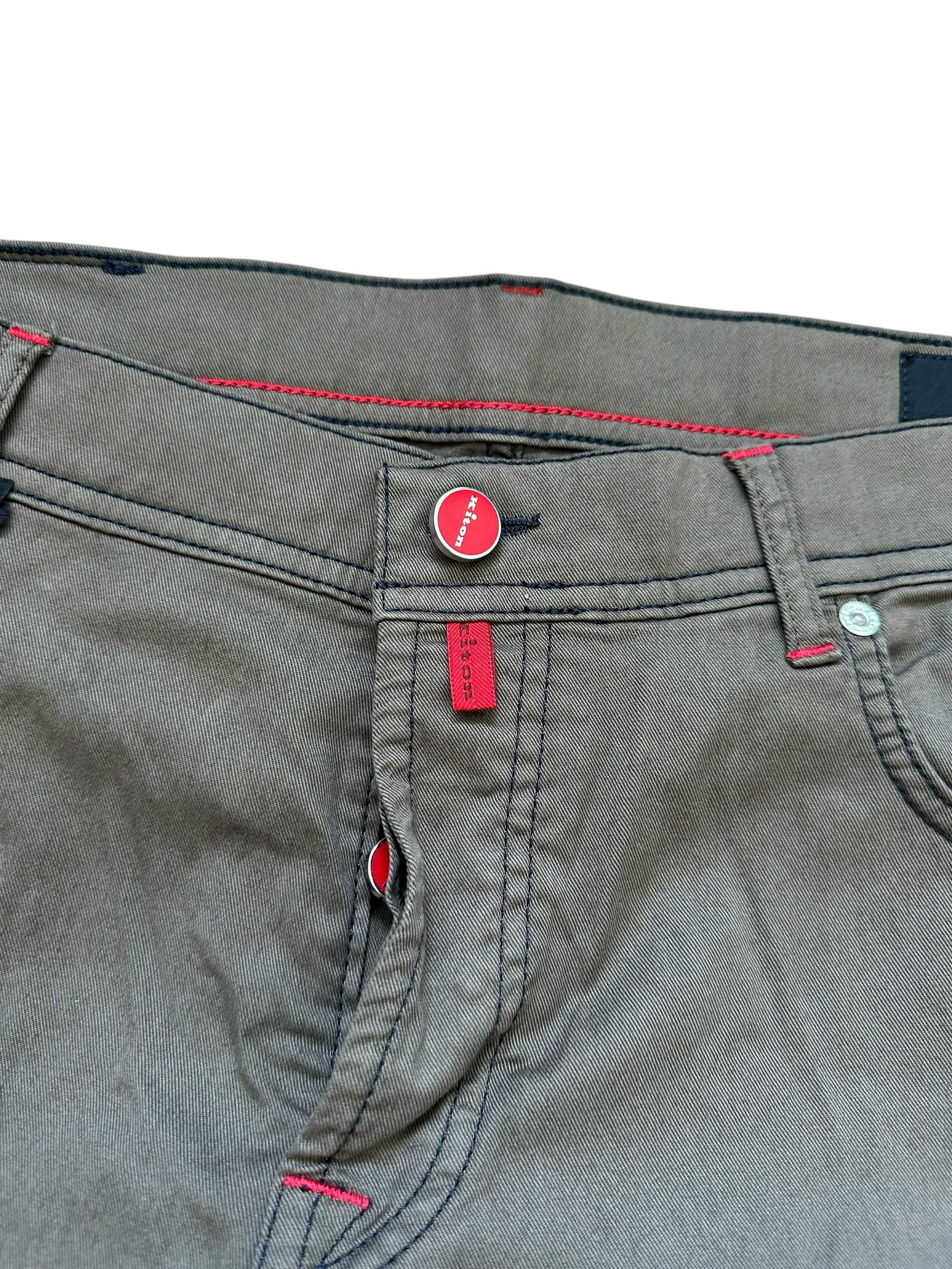Kiton Hose Chino Cord braun Baumwolle Sommerhose
