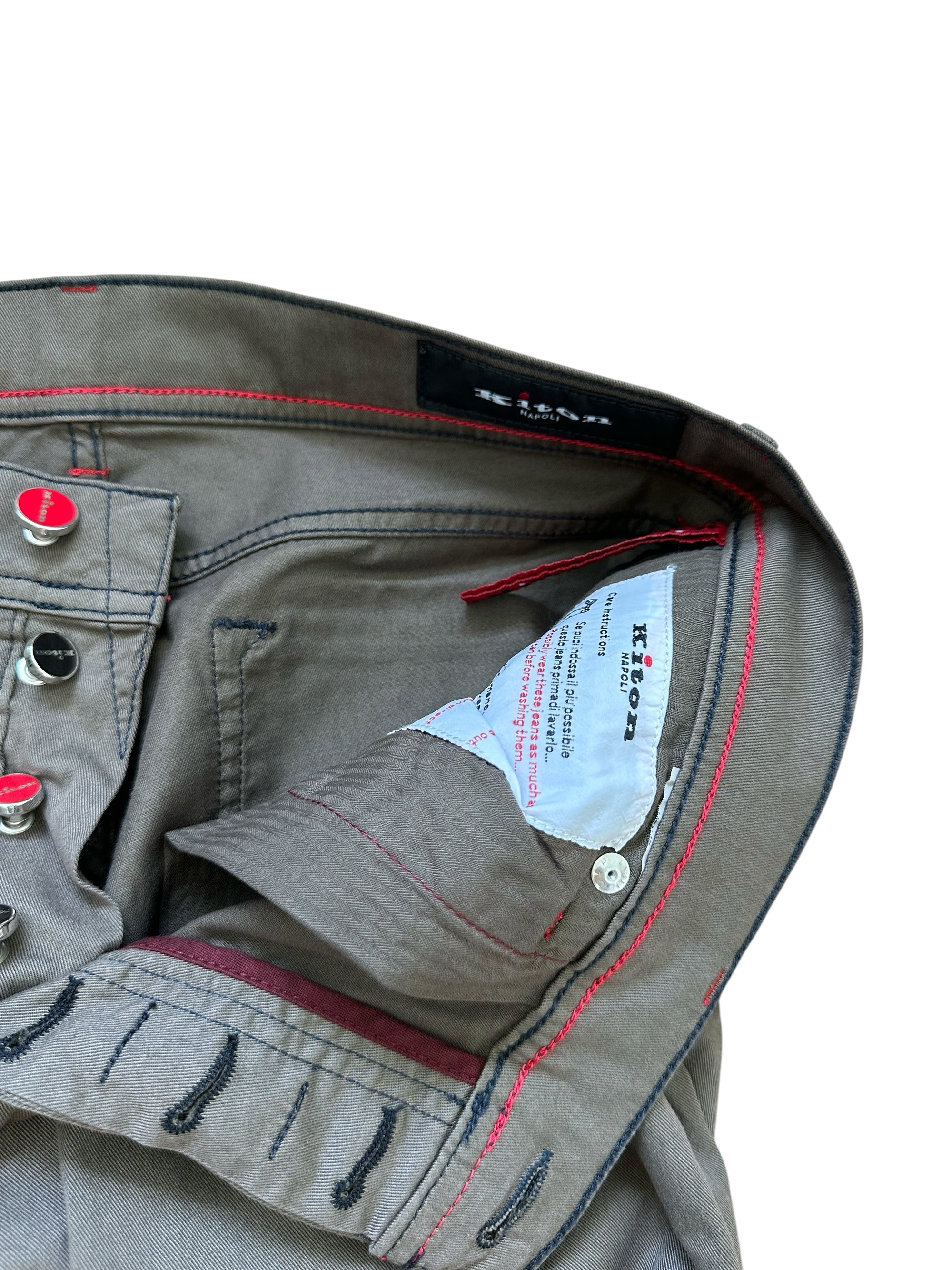 Kiton Hose Chino Cord braun Baumwolle Sommerhose