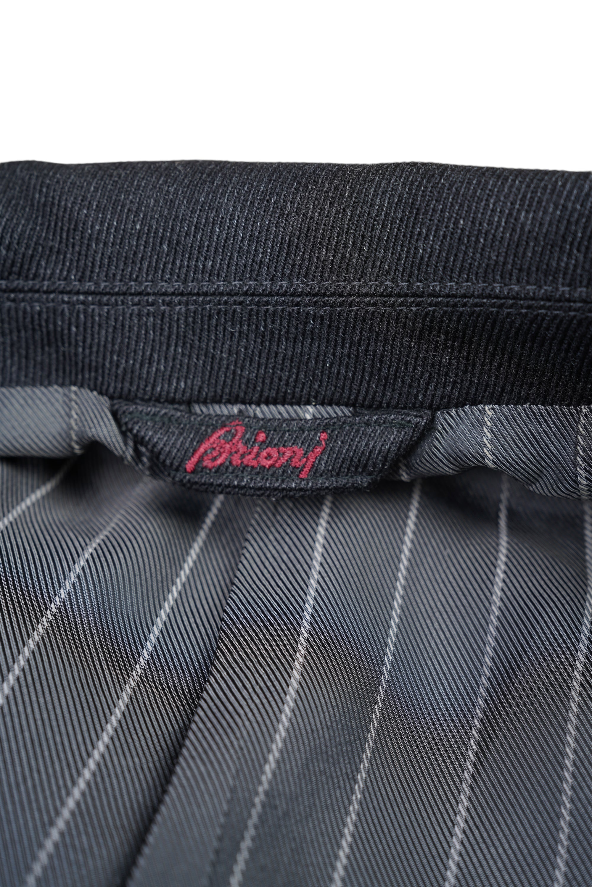 Brioni Manteau en laine avec cachemire Manteau homme double boutonnage à chevrons