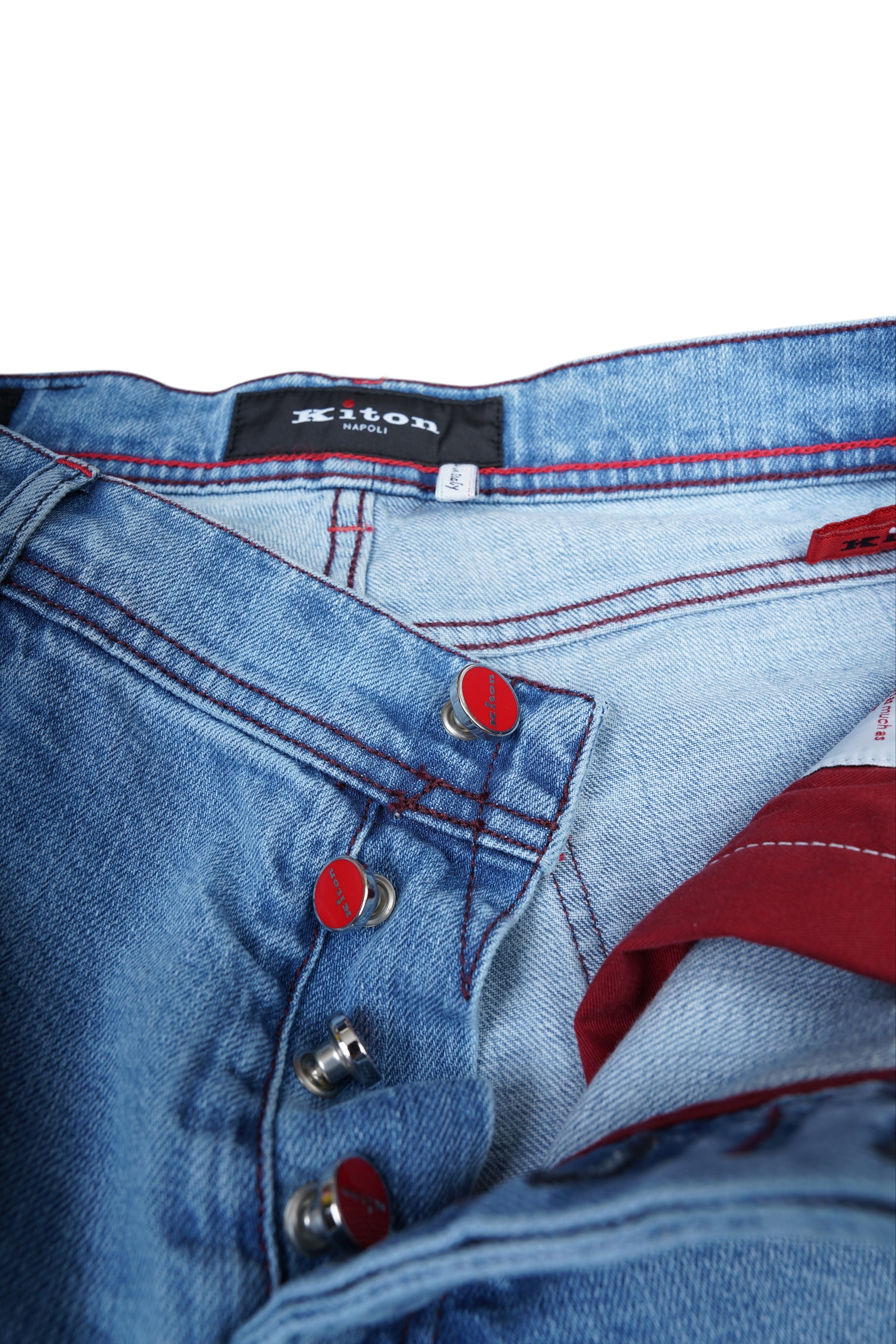 Kiton Jeans bleu 50 (34) clair délavé Article n° : 1009