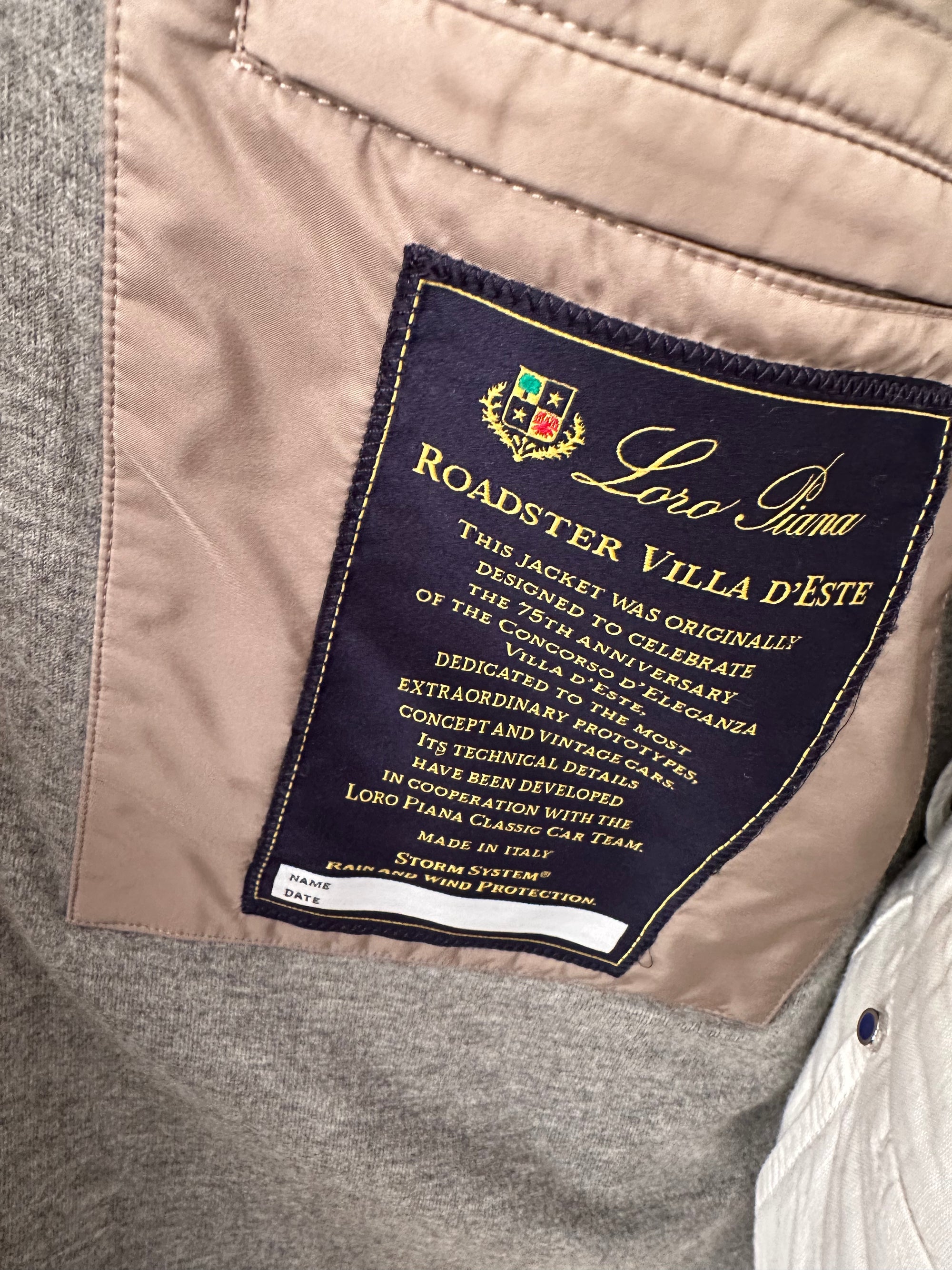 Loro Piana quilted jacket Roadster Villa D&#39;Este with cashmere