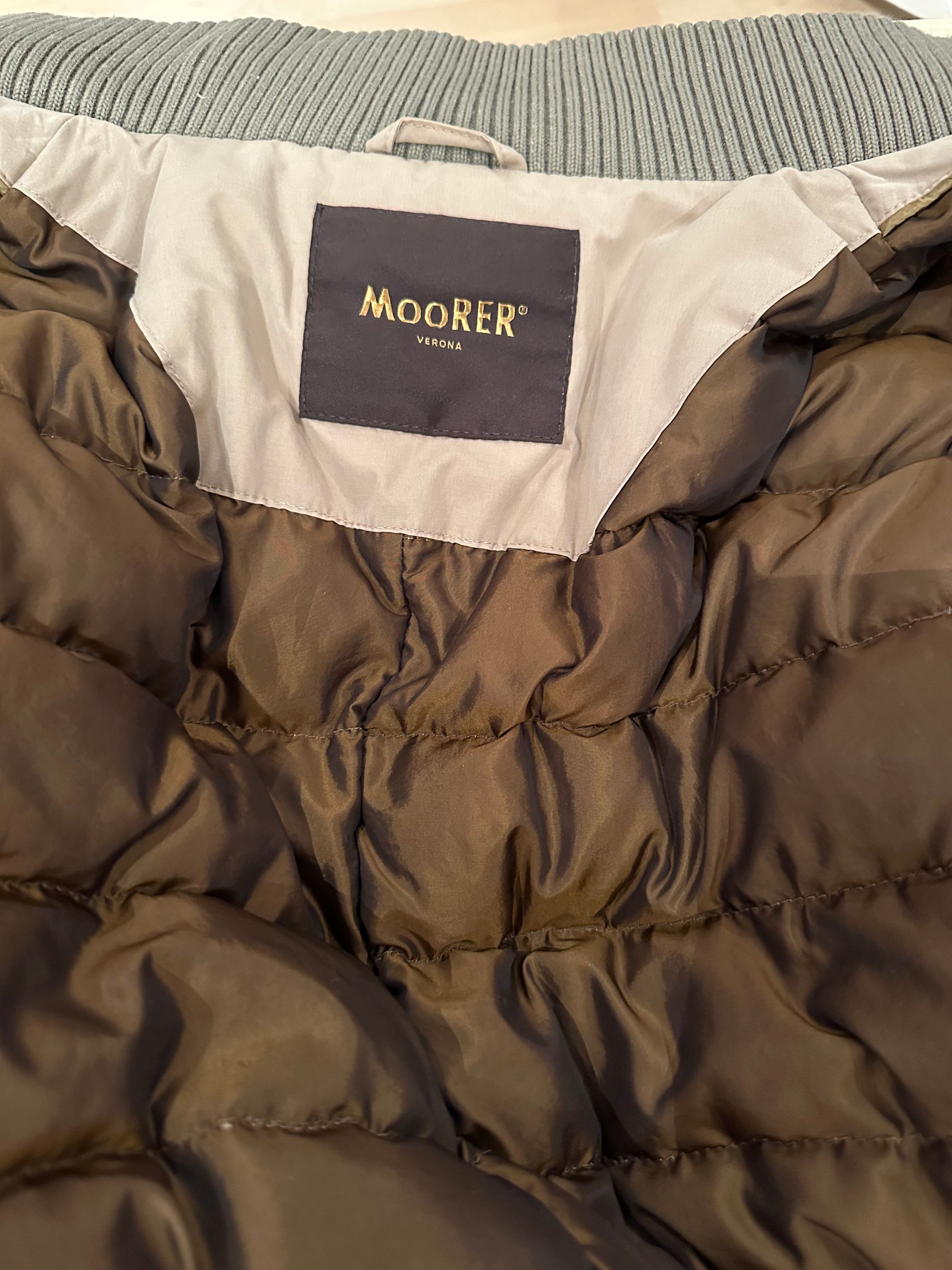 Moorer down jacket with hood